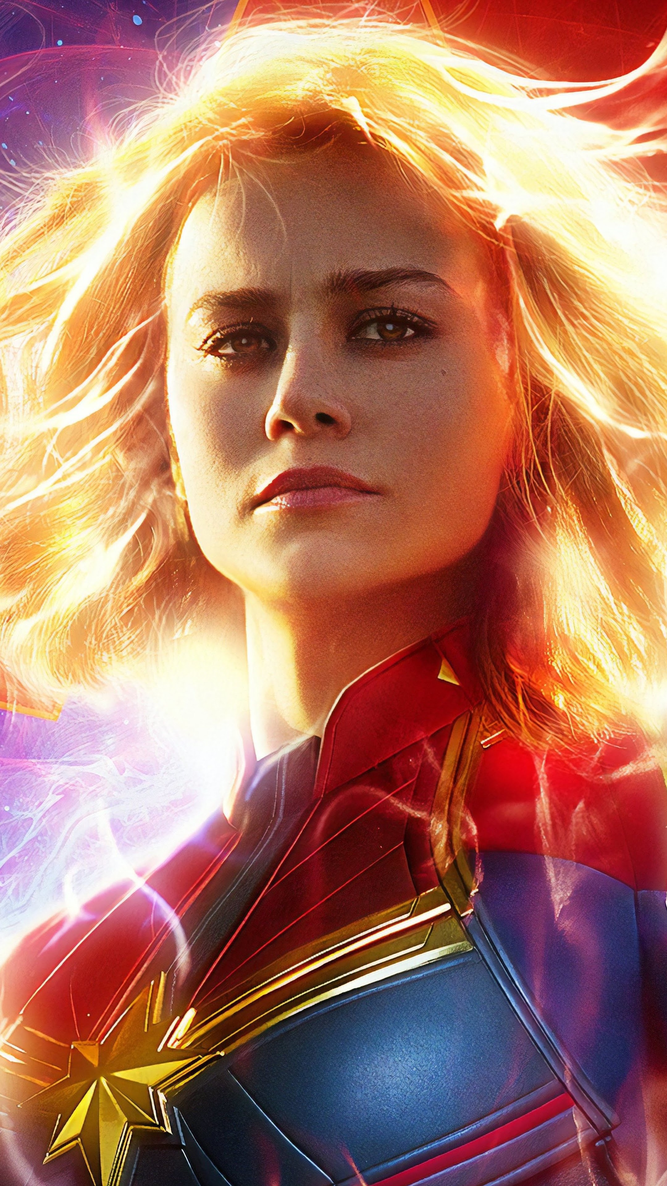 Captain Marvel, Film, Brie Larson, Phone wallpaper, 2160x3840 4K Phone