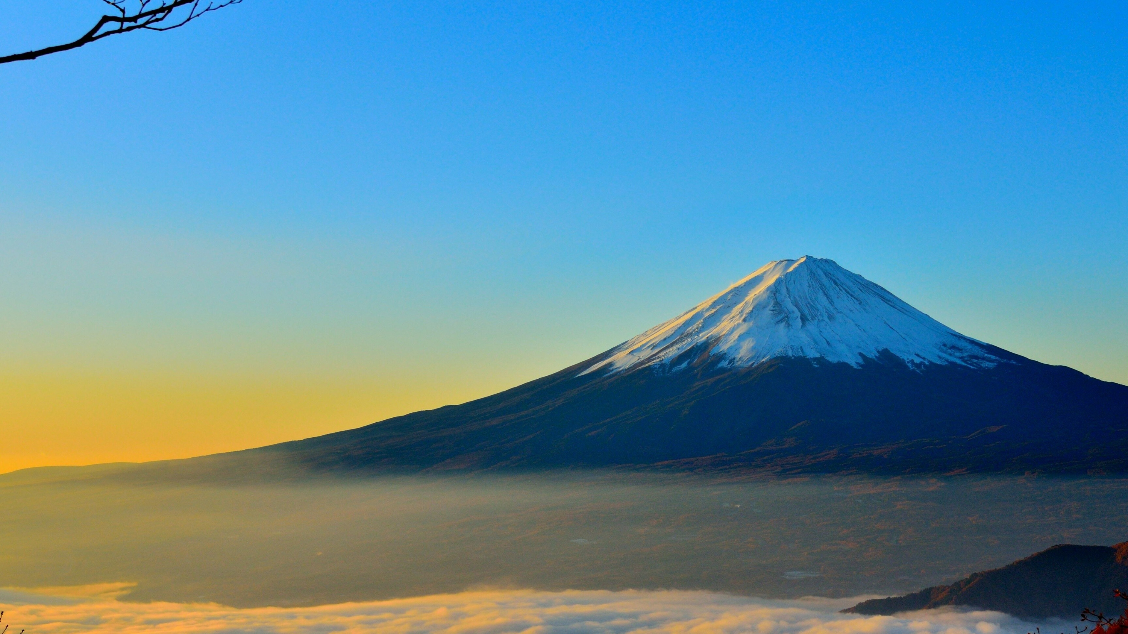 Japan: Mount Fuji, The Empire adopted a Western-modeled constitution in the Meiji period. 3840x2160 4K Wallpaper.