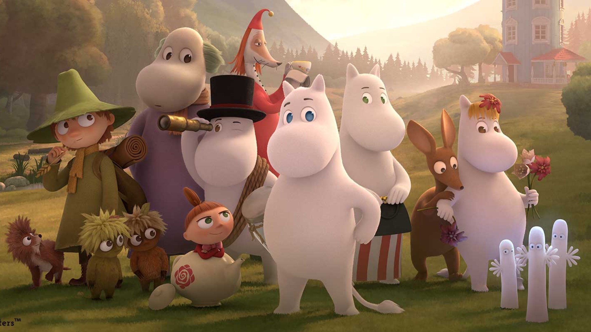Moomin: Moominvalley, TV series, 2019, Created using new techniques in 3D CGI. 2000x1130 HD Background.