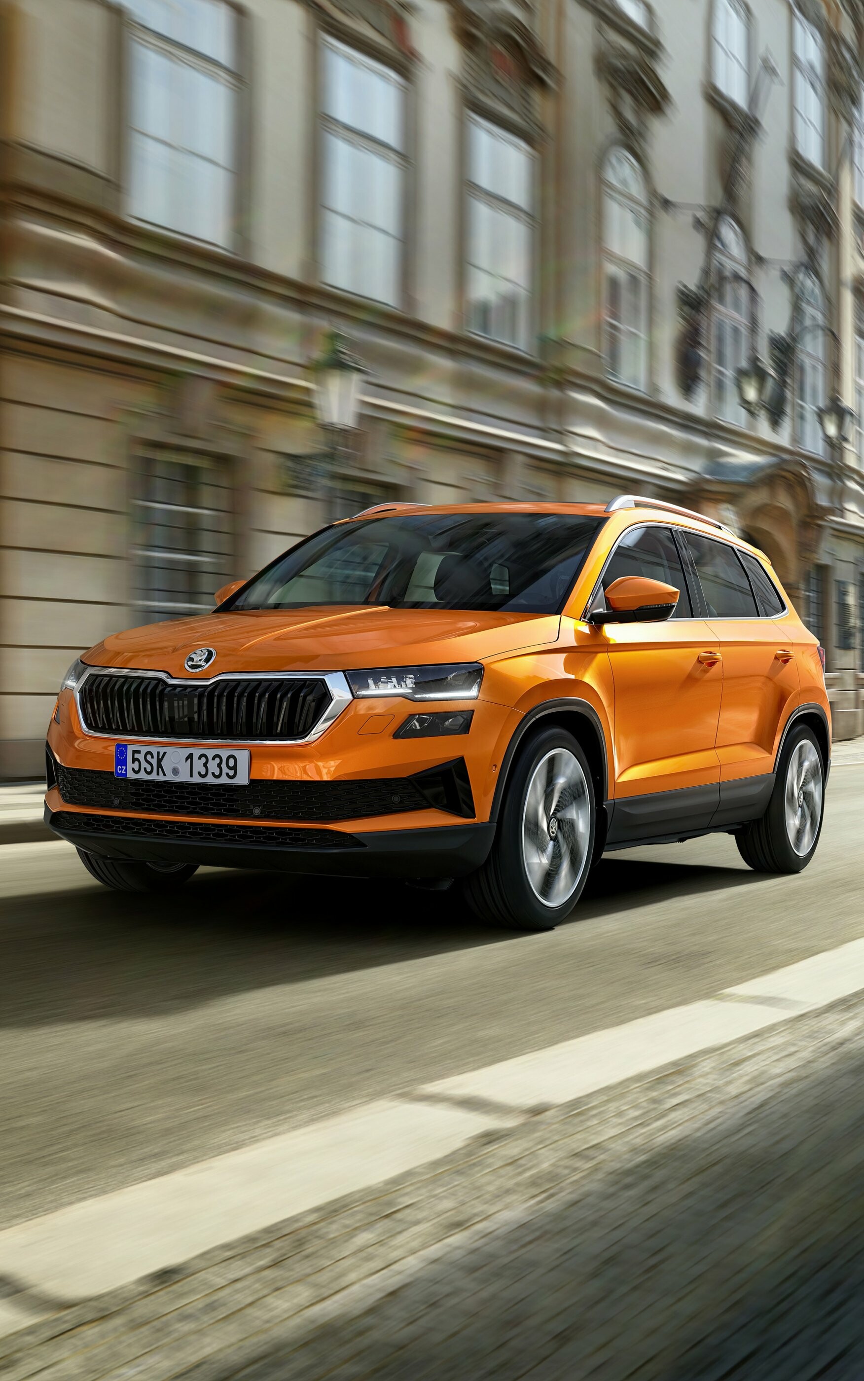 Skoda: Vehicles, Karoq, Available in two and four-wheel-drive configurations. 1760x2800 HD Wallpaper.