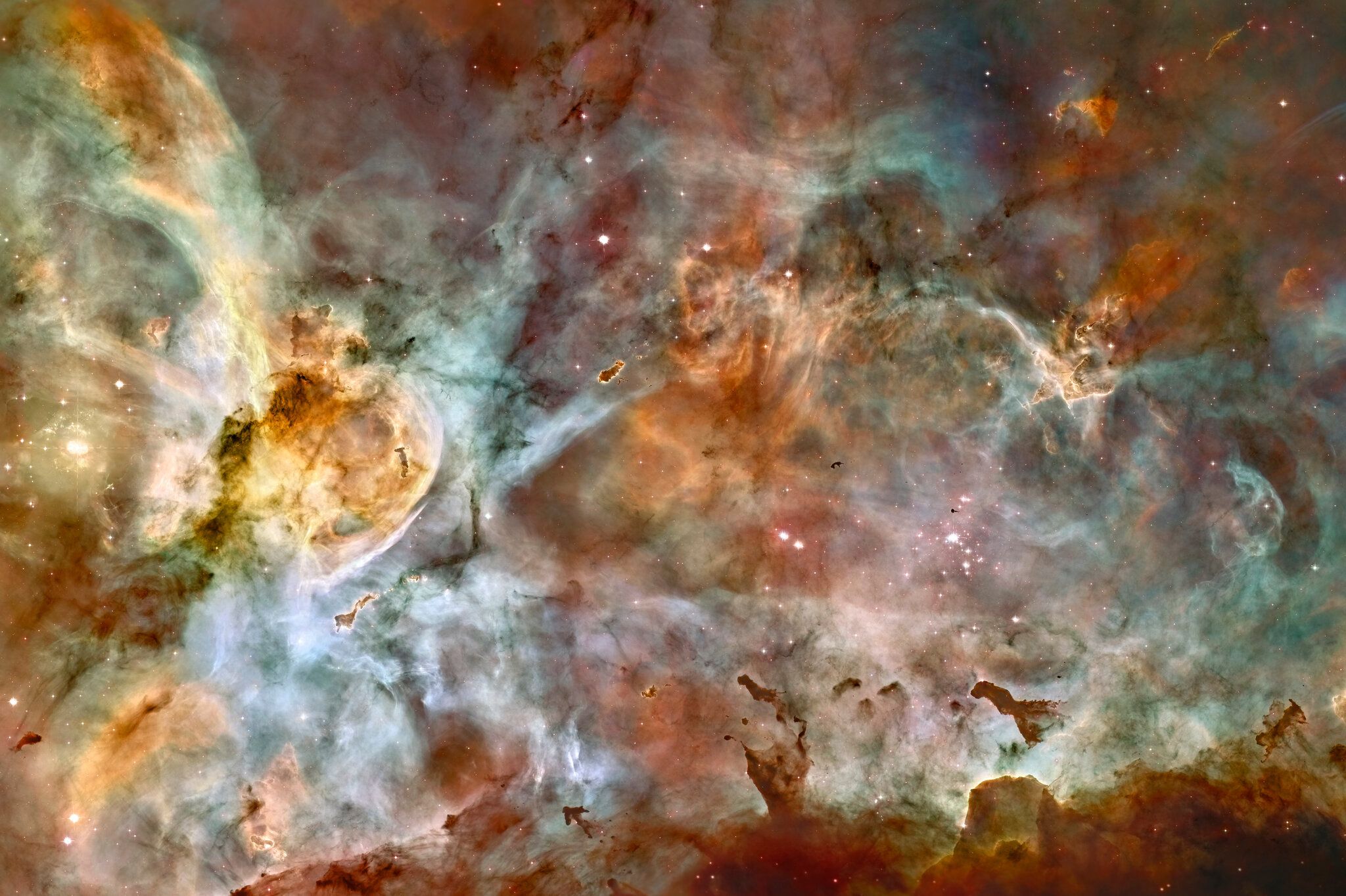 Cosmic Cliffs, Carina Nebula, New York Times featured, Webb's snapshots, 2050x1370 HD Desktop
