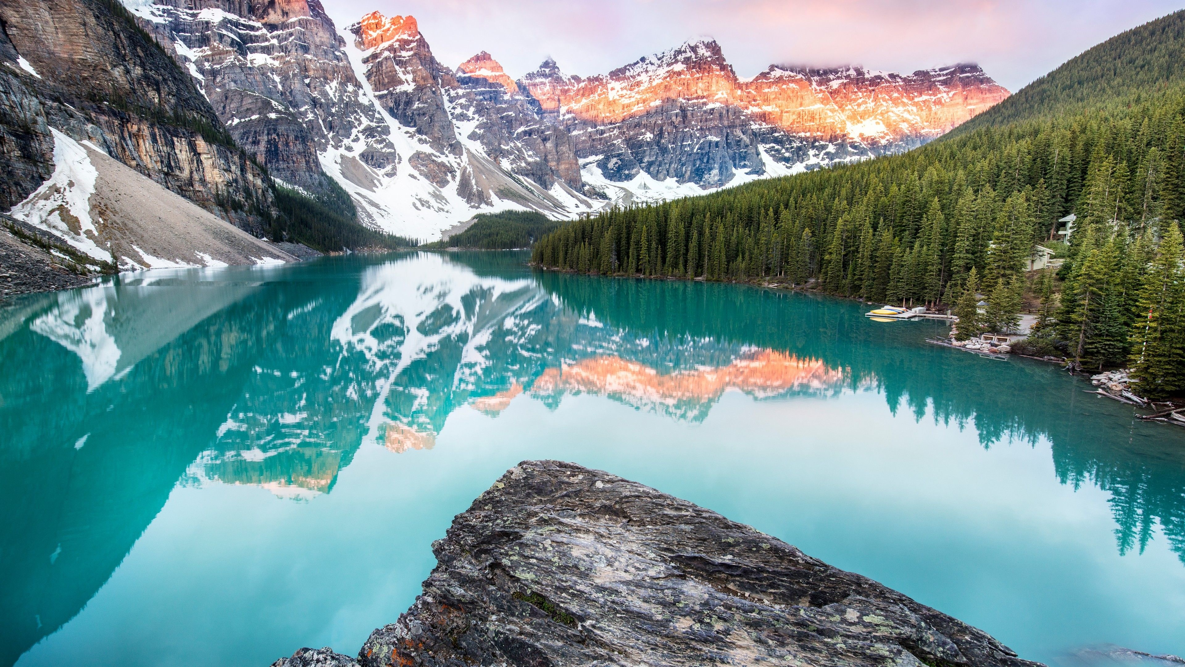 Moraine Lake, Canada 4K wallpapers, Stunning backgrounds, Beautiful scenery, 3840x2160 4K Desktop