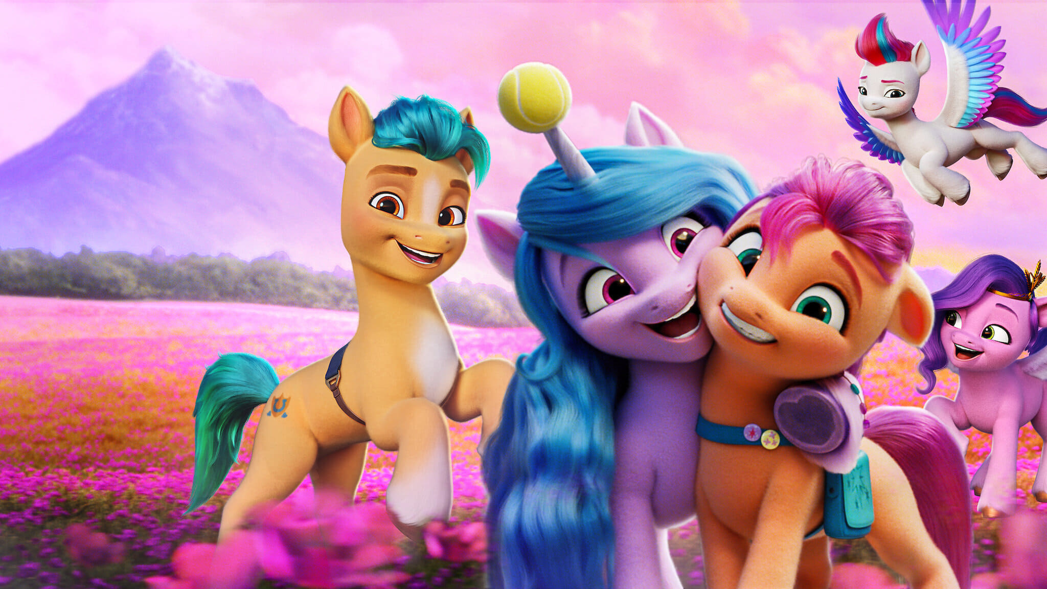 My Little Pony: A New Generation, Colorful backdrops, Animated adventure, Magical ponies, 2050x1160 HD Desktop