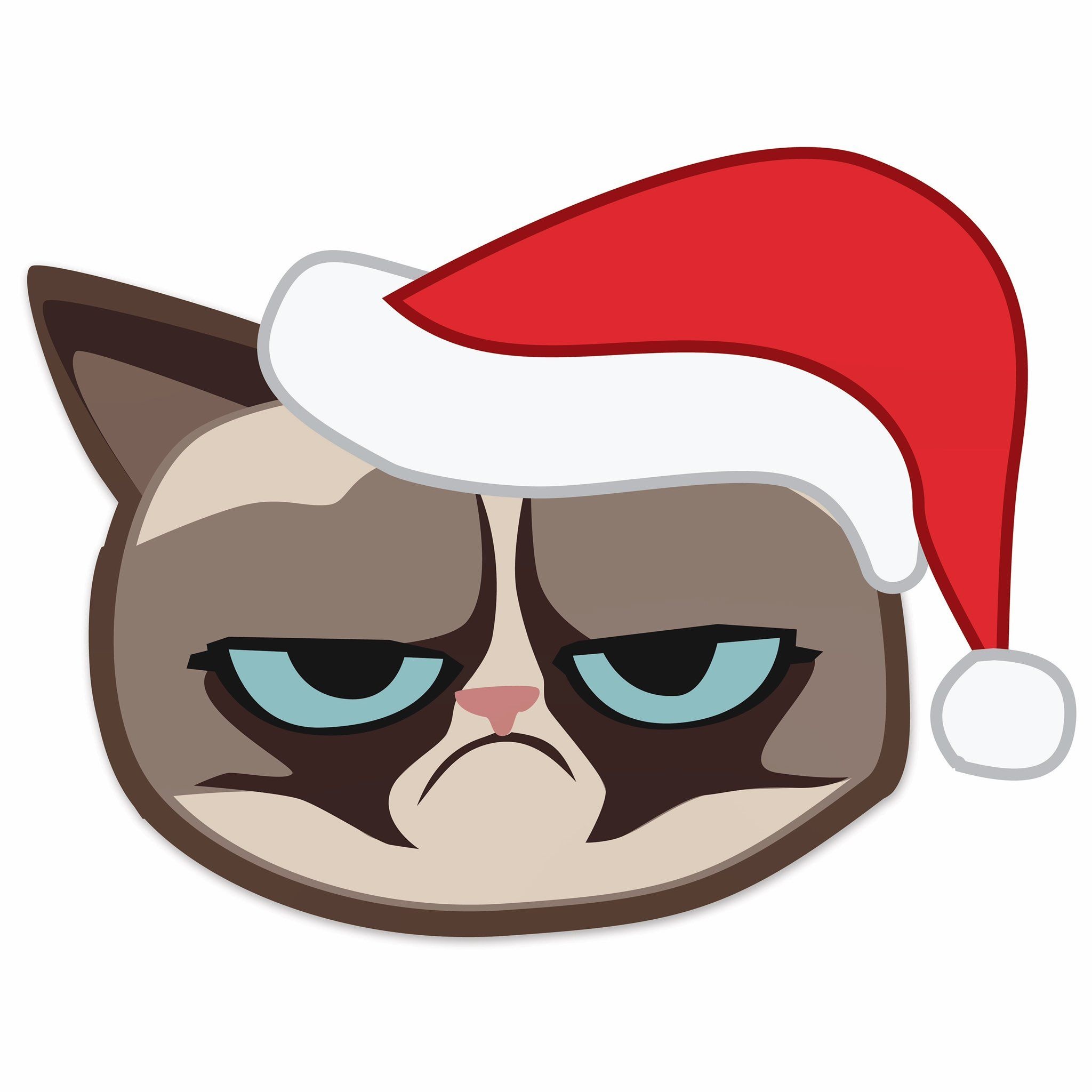 Grumpy Cat on Twitter, Grumpy Cat art, Grumpy Cat's signature expression, Grumpy feline face, 2050x2050 HD Handy