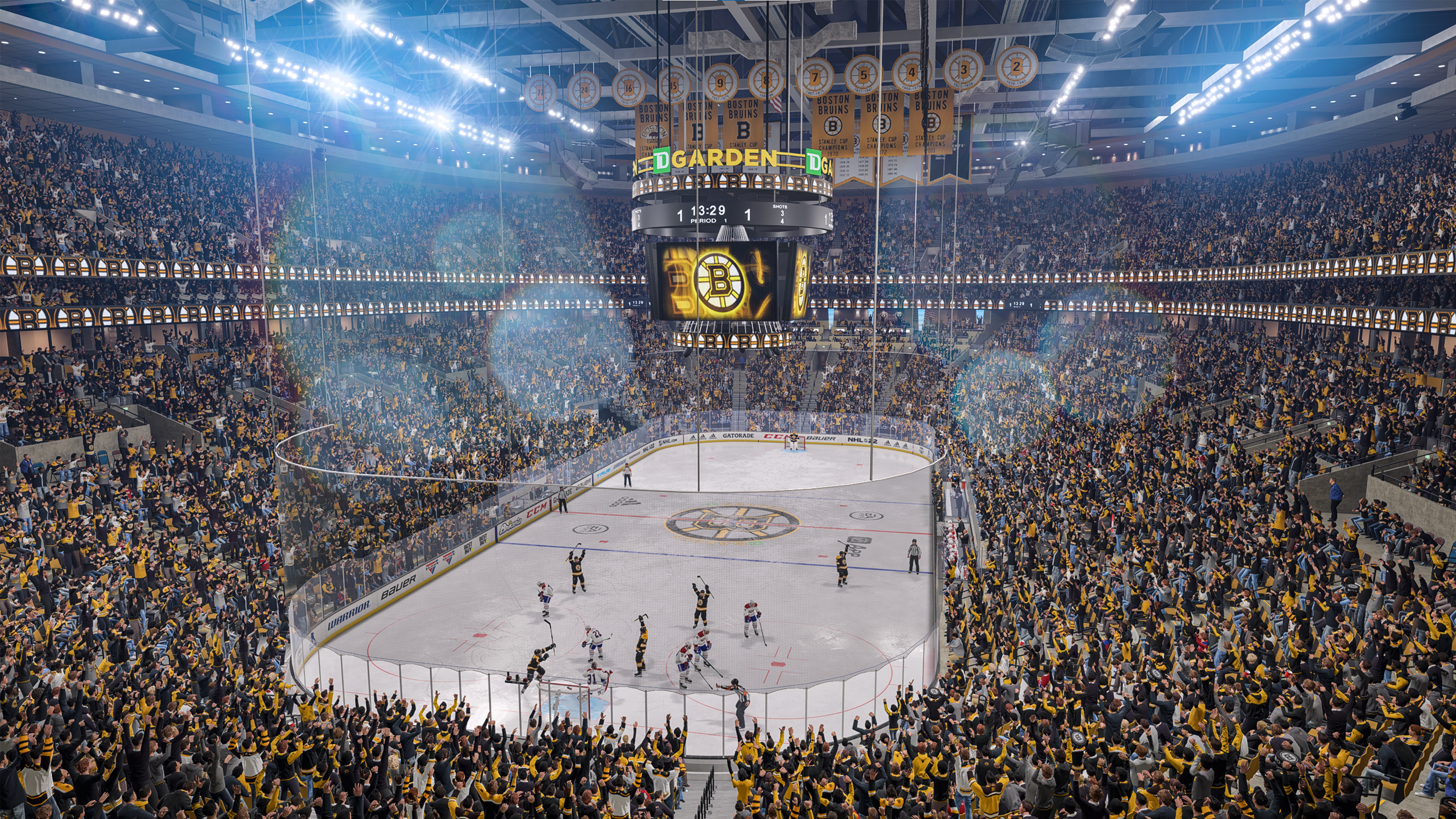Hockey rink, NHL wallpapers, Ice sport, Goal celebration, 3840x2160 4K Desktop