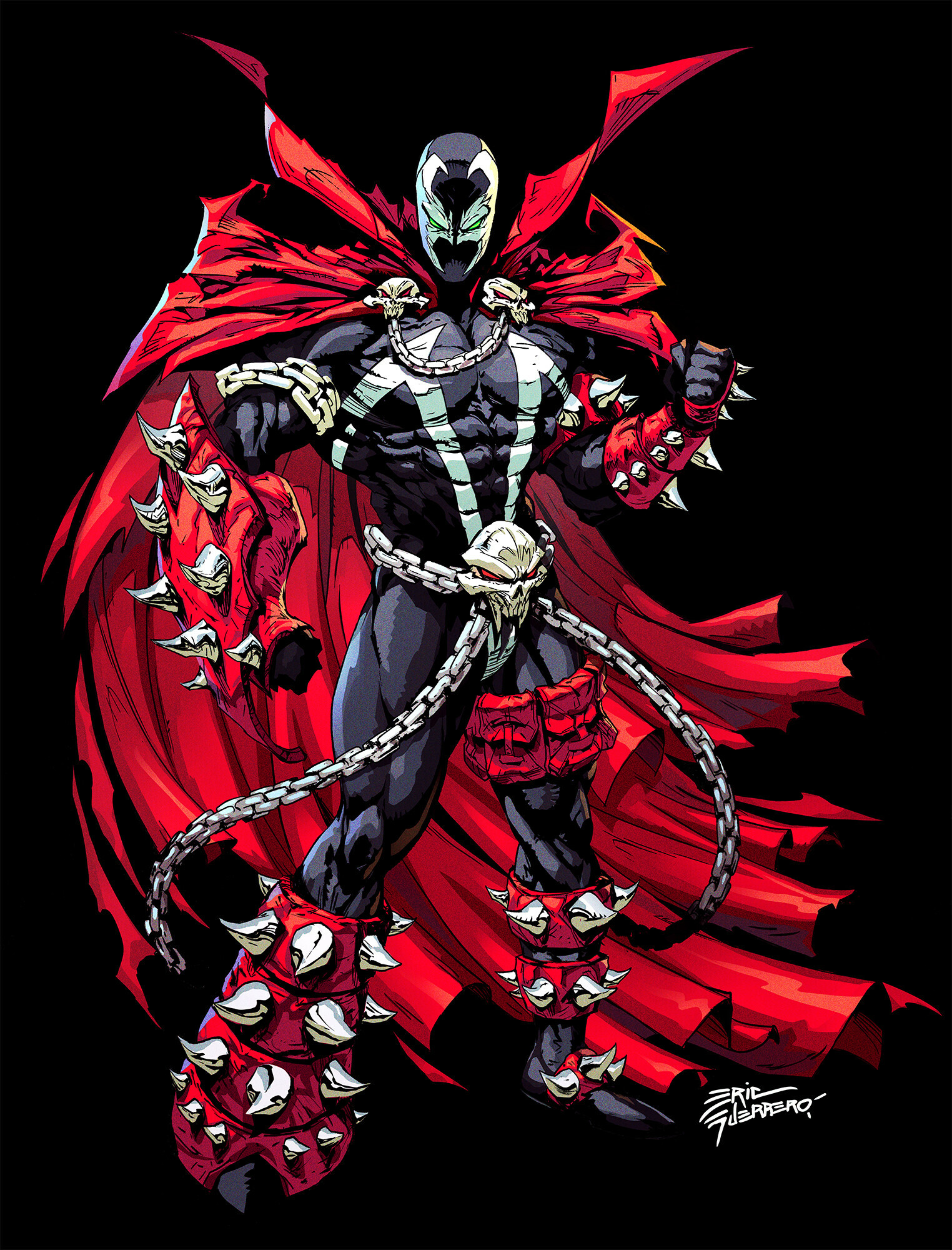 Hellspawn: Main character in a US comic book published by Image comics and produced by Todd McFarlane Productions. 1530x2000 HD Background.