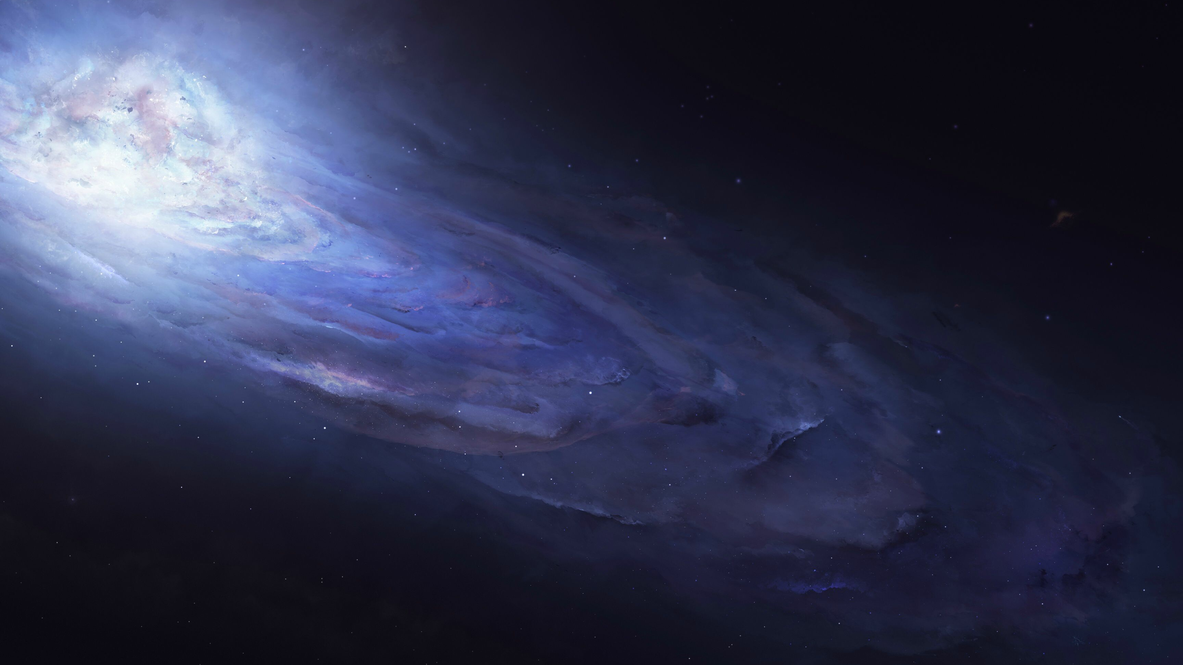 Outer Space: Intergalactic expanse, Gravity, Cosmic, Galactic, Nova. 3840x2160 4K Wallpaper.