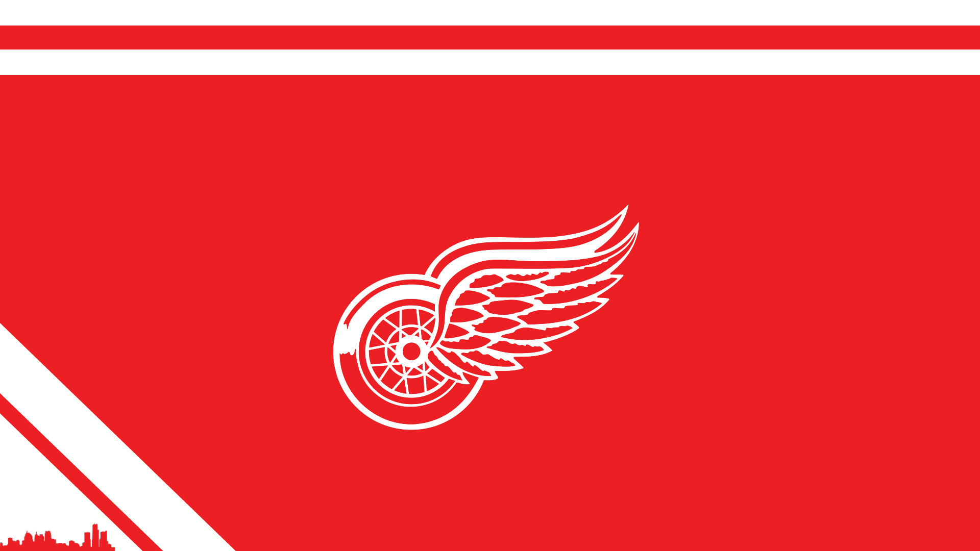 Detroit Red Wings: The team officially began playing at the Joe Louis Arena during the 1979–80 season. 1920x1080 Full HD Background.
