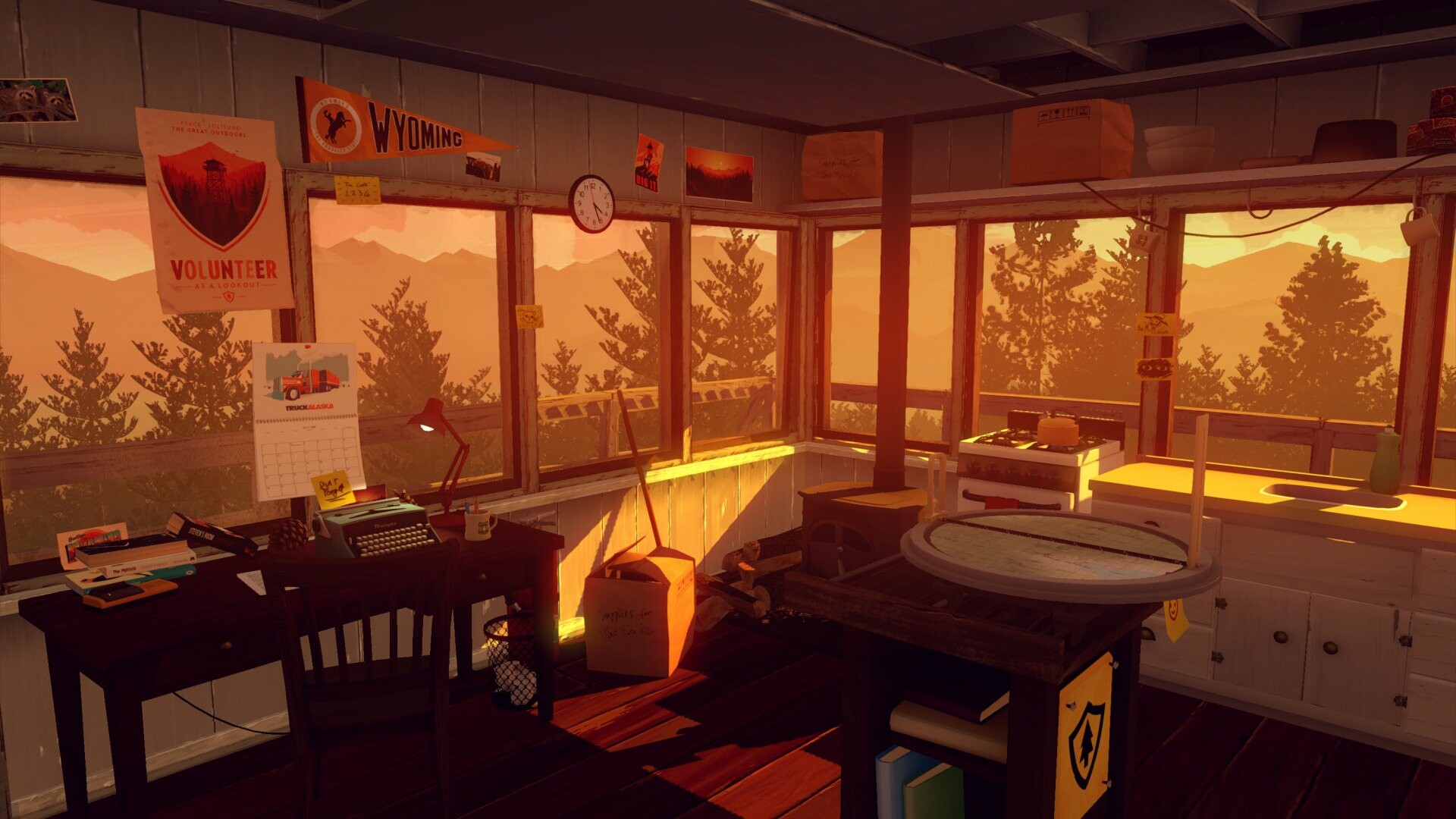 Firewatch: The game is about what happens to Henry in the park, after the emotional foundation laid by the prologue. 1920x1080 Full HD Background.