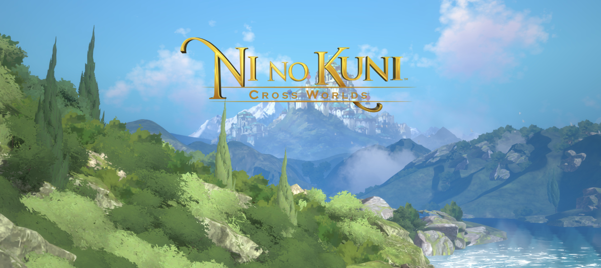 Ni no Kuni: Cross Worlds: Story follows a beta tester for a fictional virtual reality game called Soul Diver. 2540x1130 Dual Screen Background.