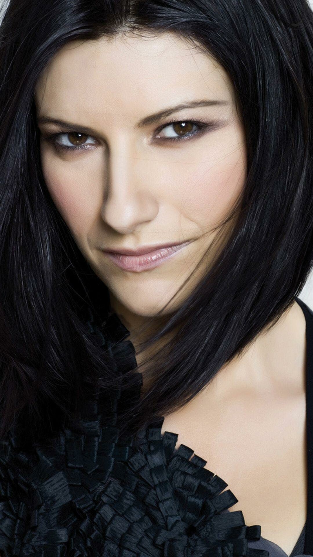 Laura Pausini: Famed for her soulful voice and her romantic Latin pop and Pop ballads and love songs. 1080x1920 Full HD Wallpaper.