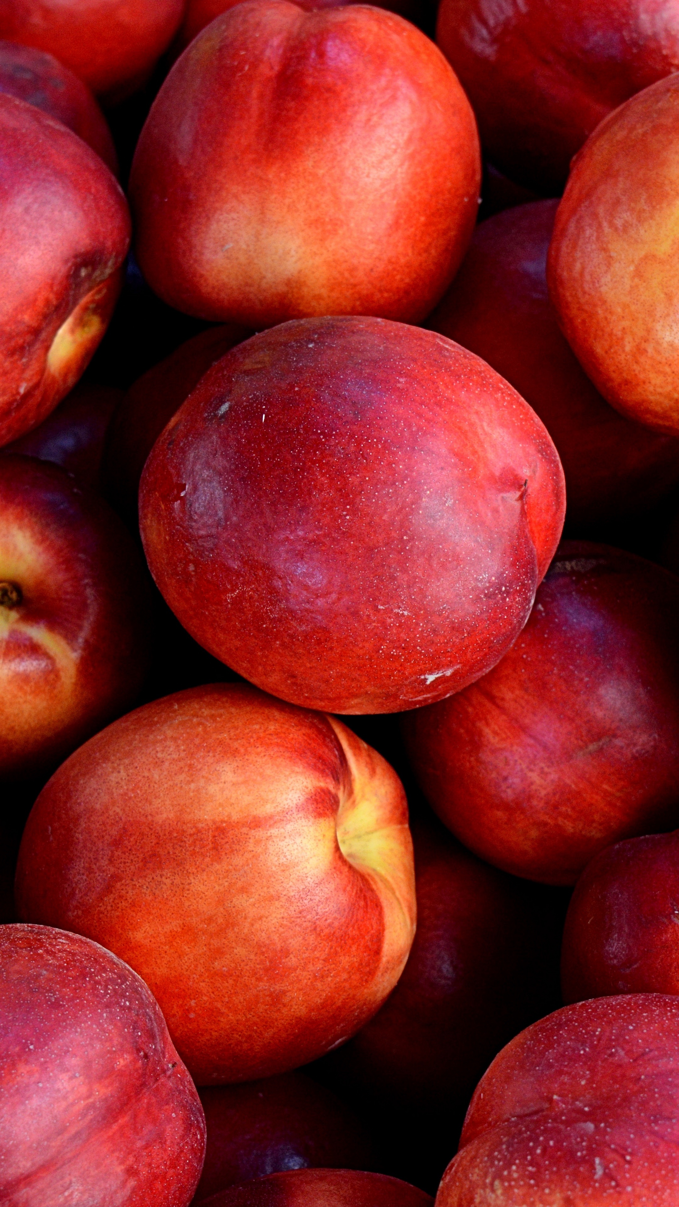 Peach: Nectarines, Fruit, Ripe, Natural foods. 2160x3840 4K Wallpaper.