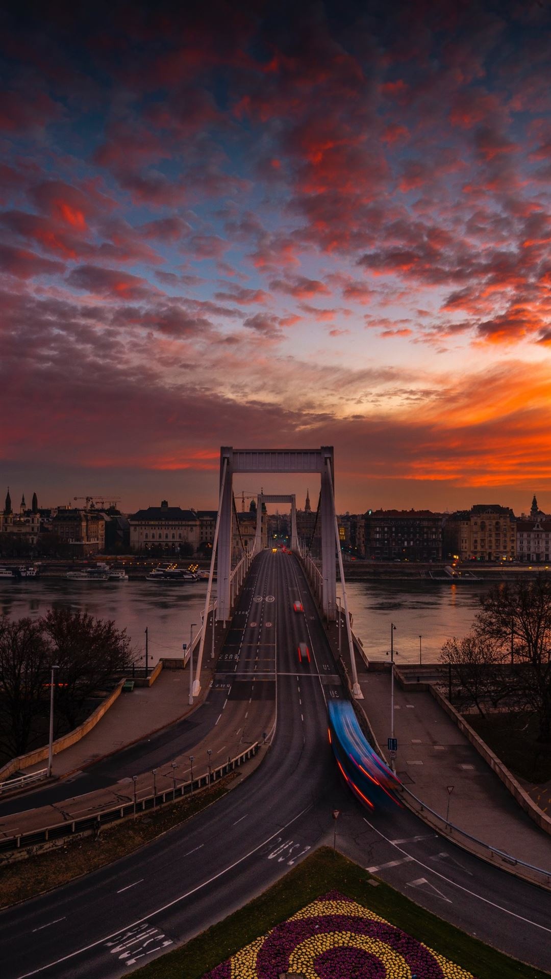 Hungary: A well-developed wine tourism industry, Elisabeth Bridge. 1080x1920 Full HD Wallpaper.