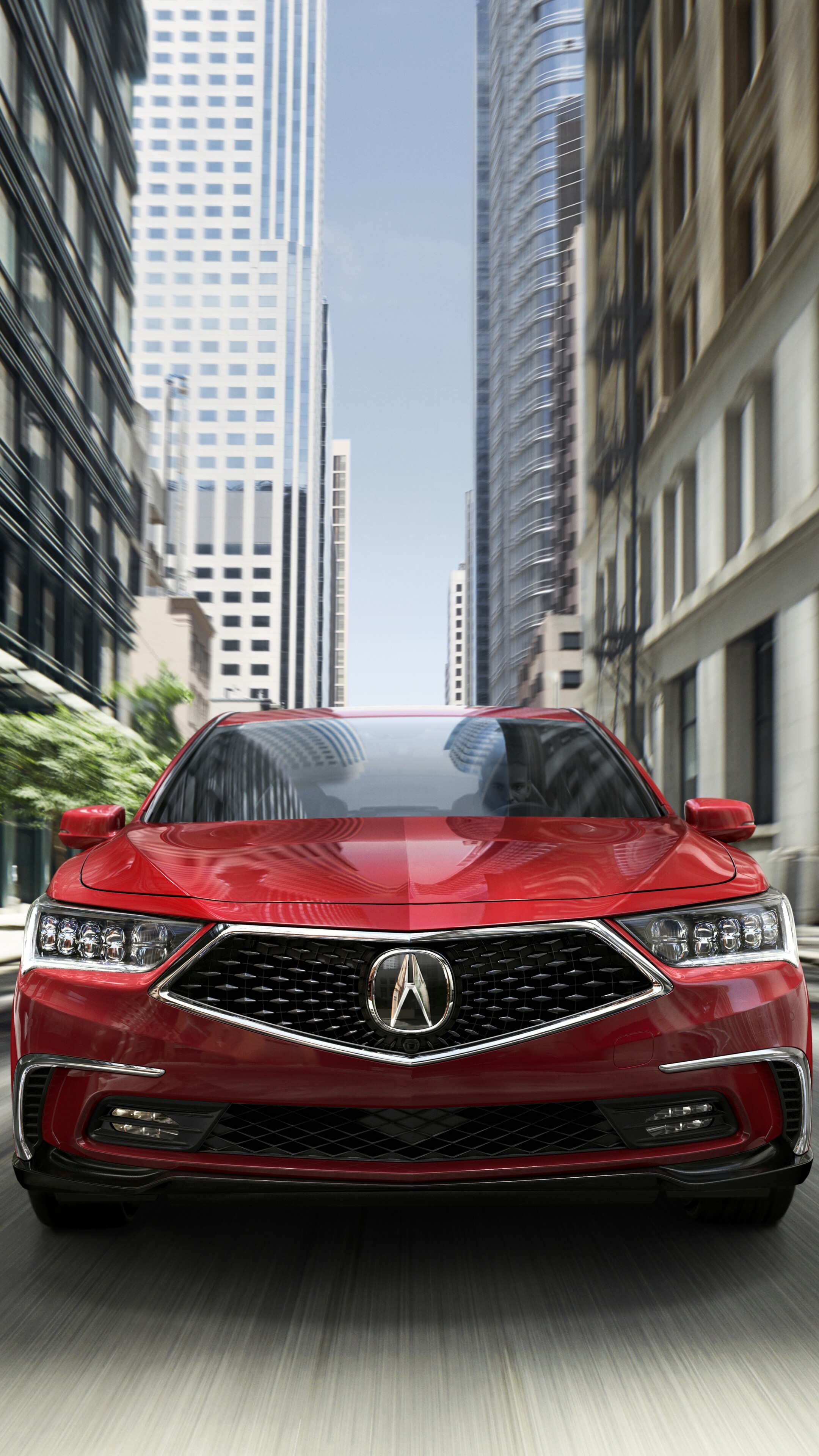 Acura: RLX, A mid-size flagship luxury car manufactured by Honda. 2160x3840 4K Background.