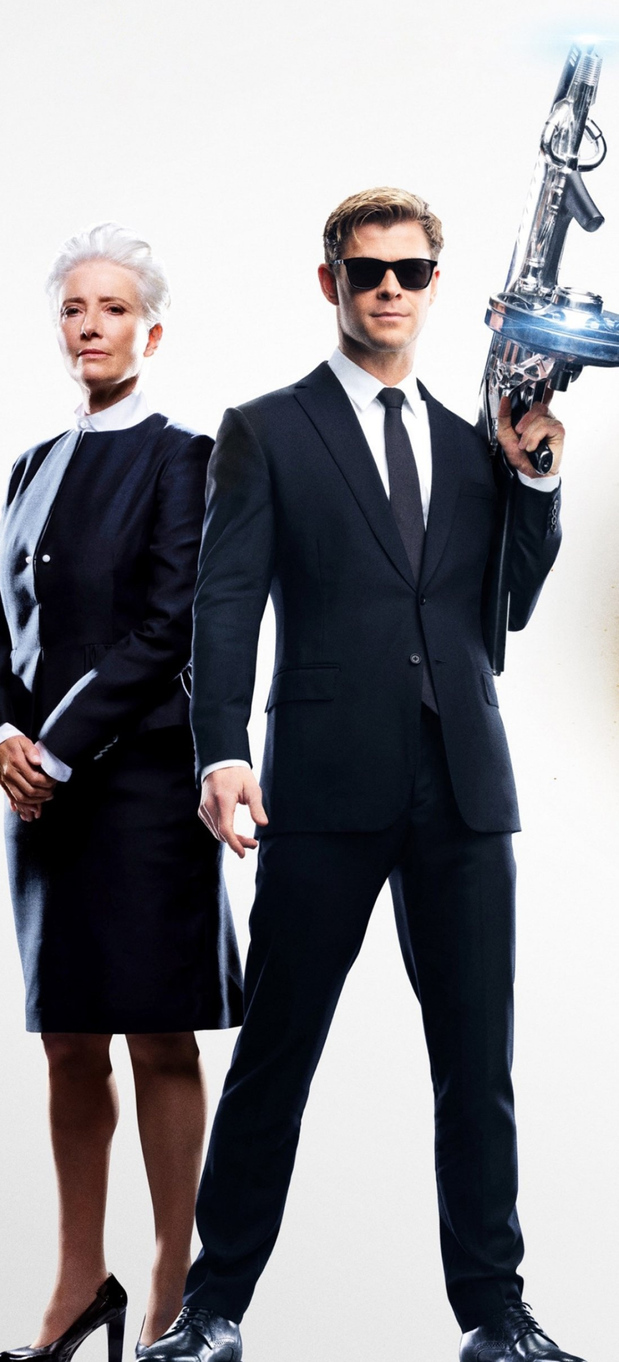 Men in Black International, Galactic adventure, Intergalactic agents, Action-packed, 1230x2700 HD Phone