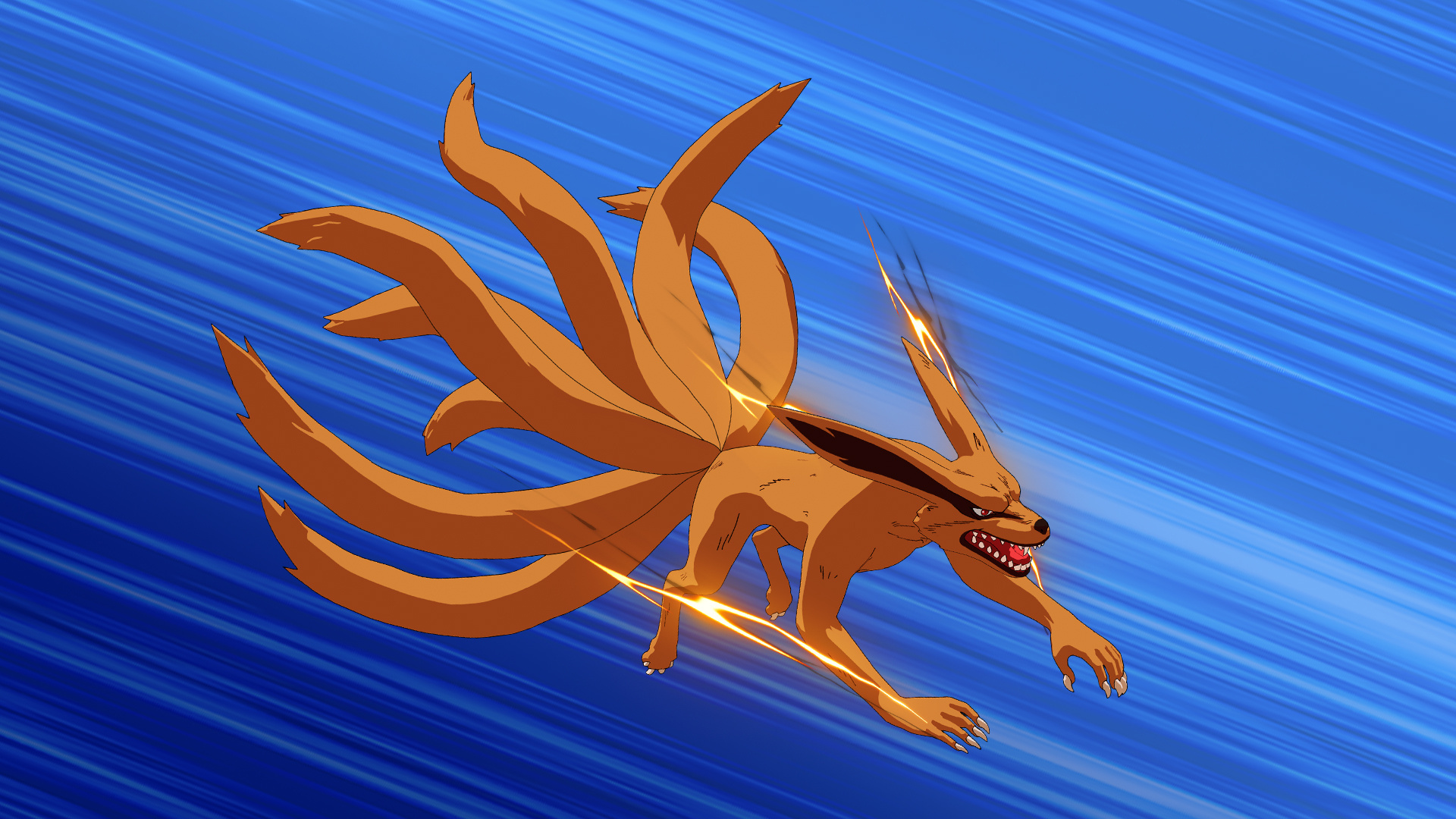 Kyuubi Nine Tails, Anime creature, Mythical spirit, Fantasy, 1920x1080 Full HD Desktop