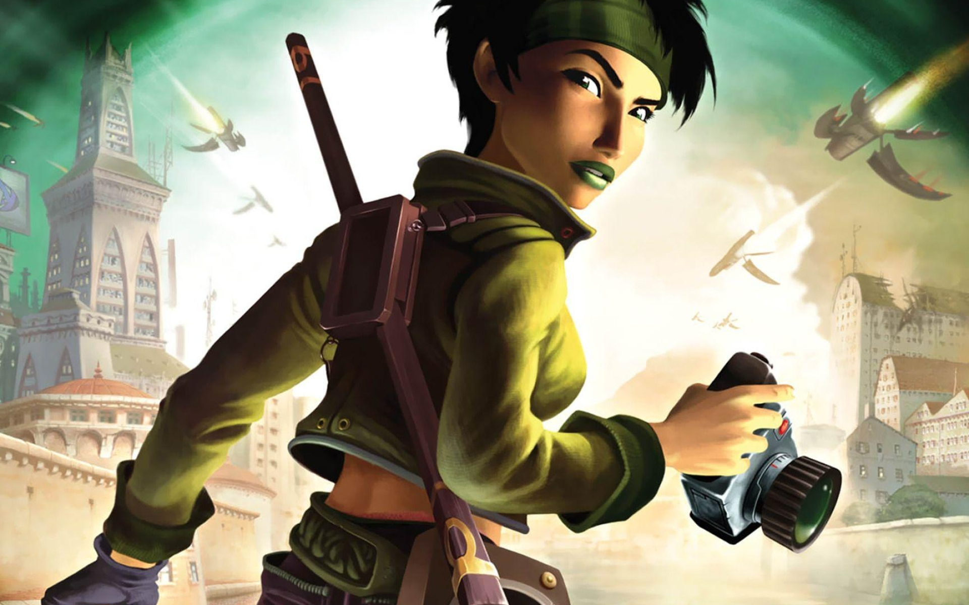 Beyond Good and Evil (Game): The player character, A determined and powerful young woman who owns her own photojournalism company. 1920x1200 HD Wallpaper.