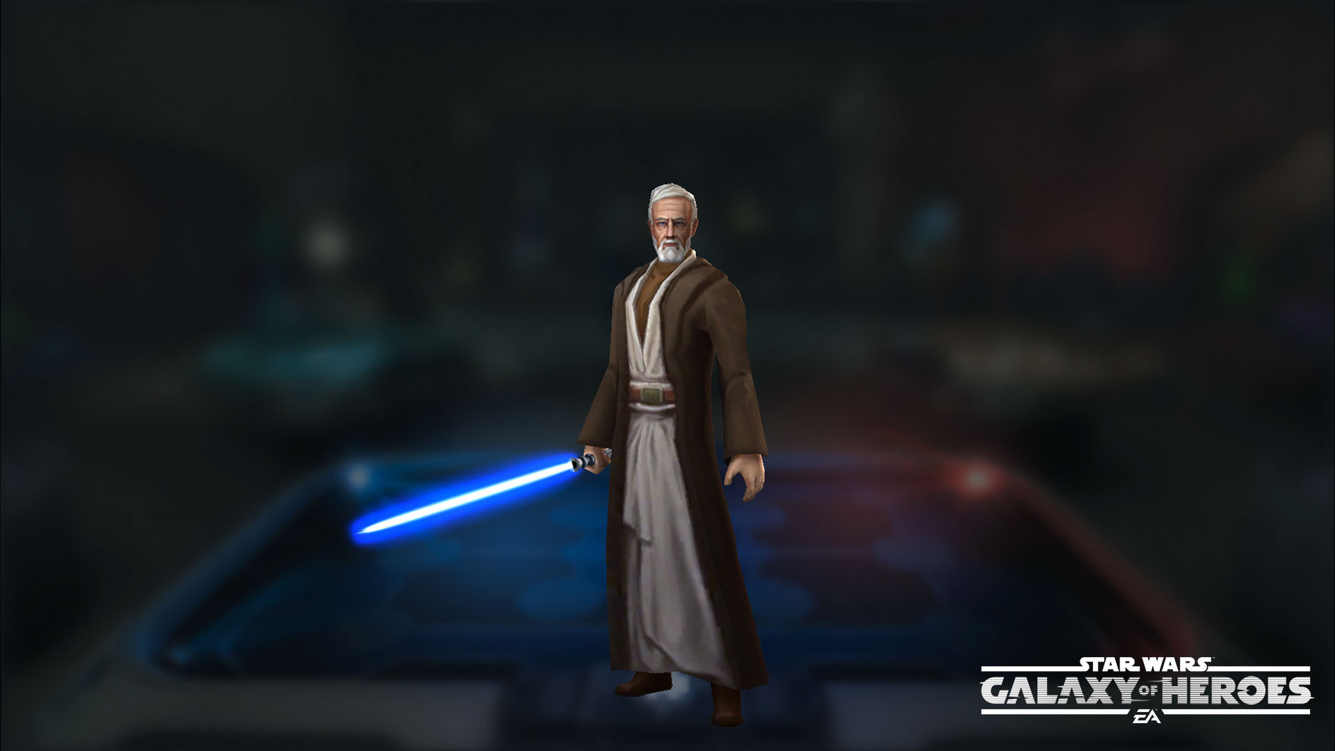 Star Wars: Galaxy of Heroes: Jedi Master, Obi-Wan Kenobi, A free-to-play mobile role-playing game. 1920x1080 Full HD Background.