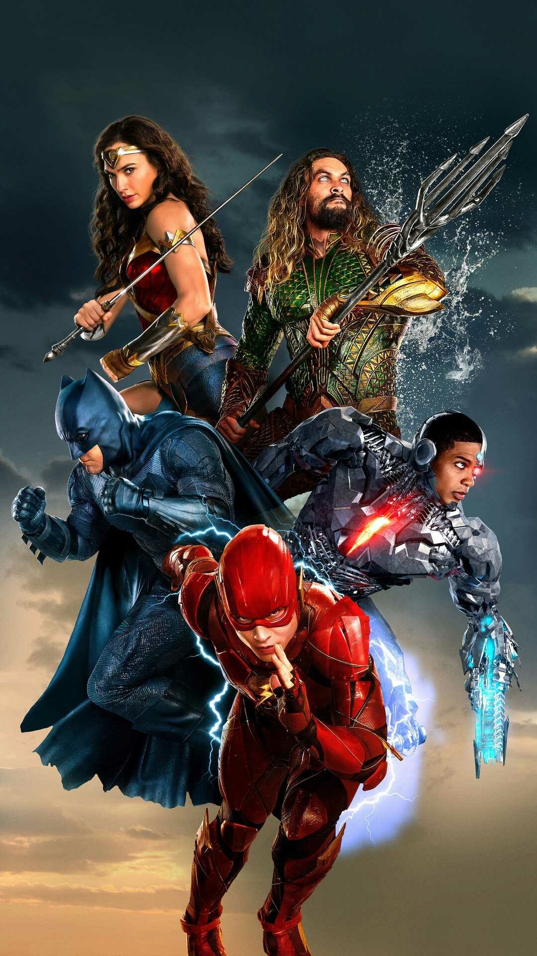 Justice League HD Android wallpapers, Superhero team, Action-packed, Epic battles, 1080x1920 Full HD Phone