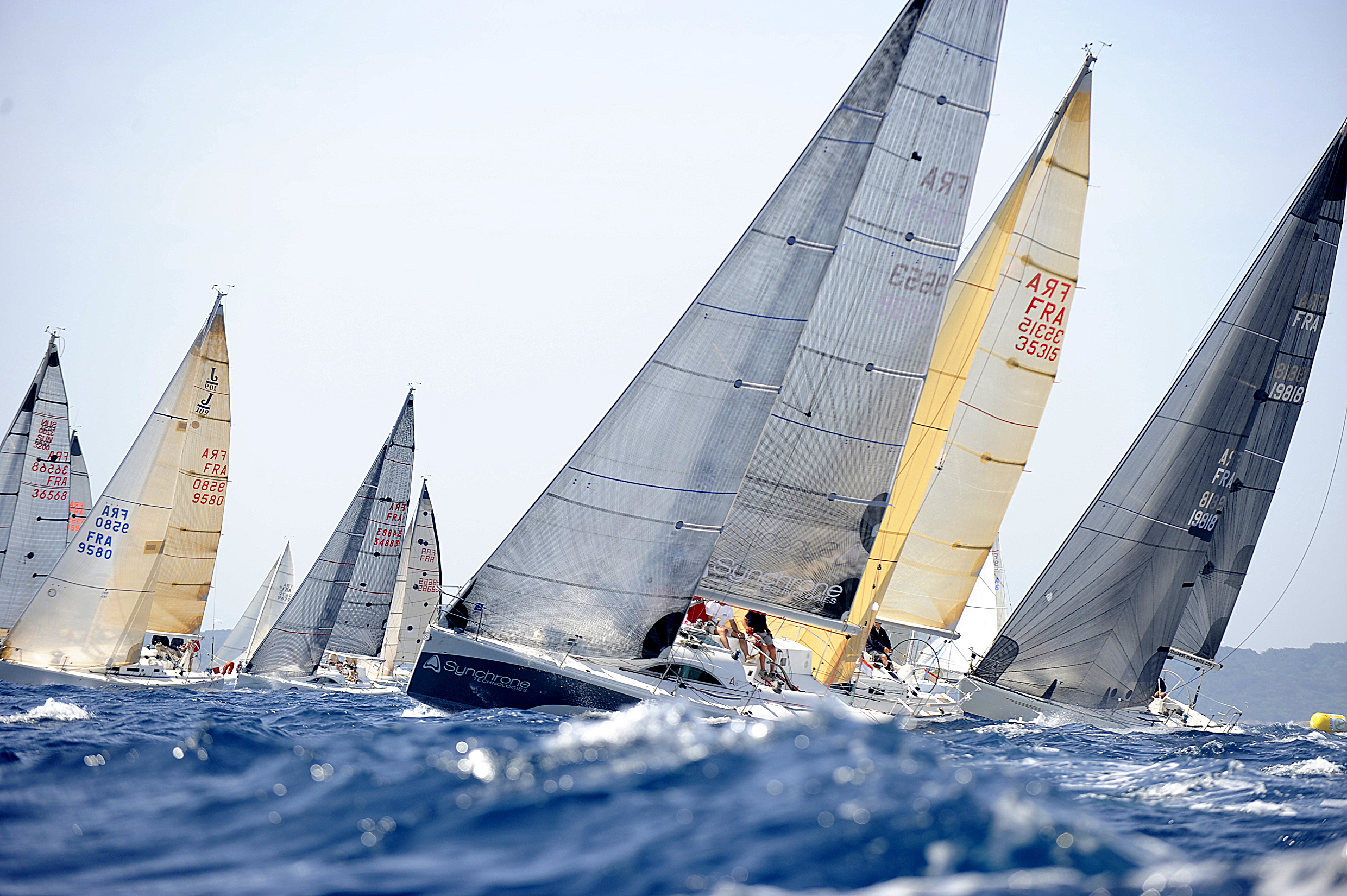 Yacht Racing: Porquerolle's race regatta, A sailing competition, Tournament on the water. 2480x1650 HD Background.