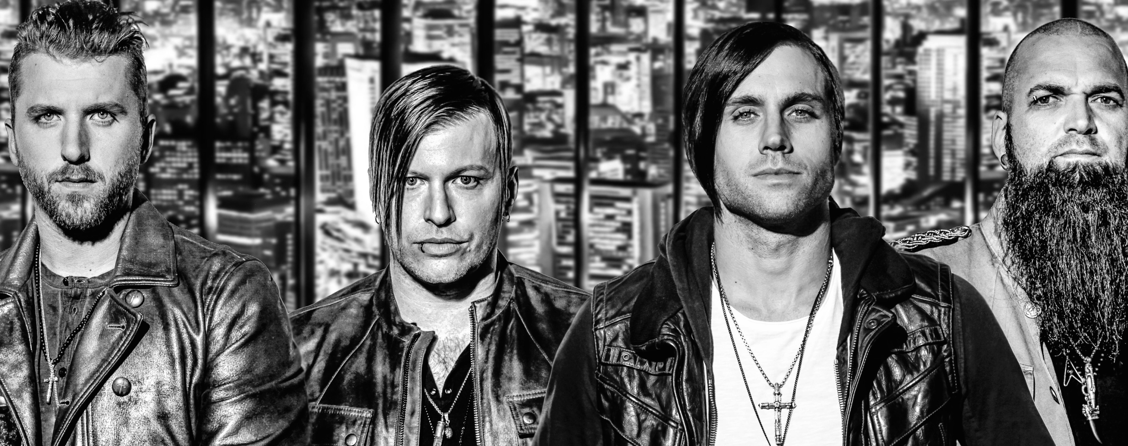 Three Days Grace: A series of high-impact singles, Merging melodic vocals with snarling guitars. 3600x1430 Dual Screen Background.