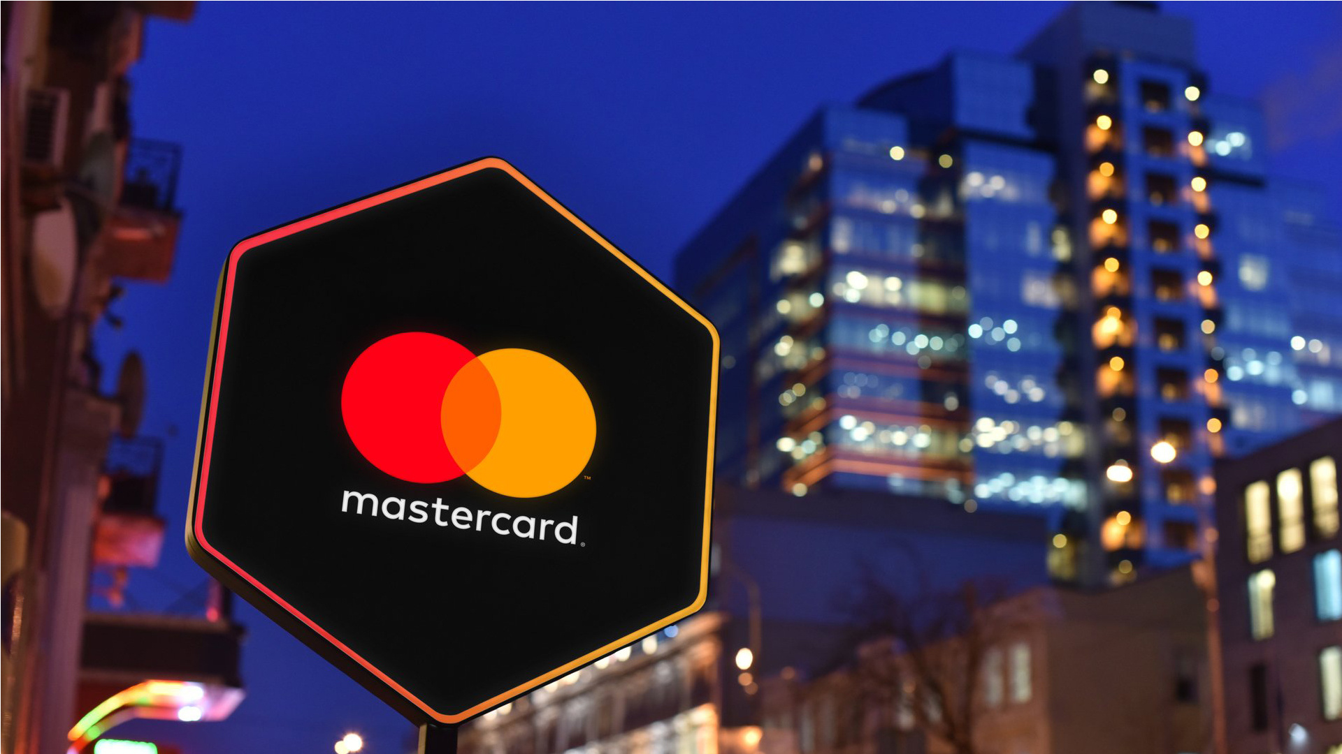 Mastercard: A global technology company in the payments industry, Digital economy. 1920x1080 Full HD Background.