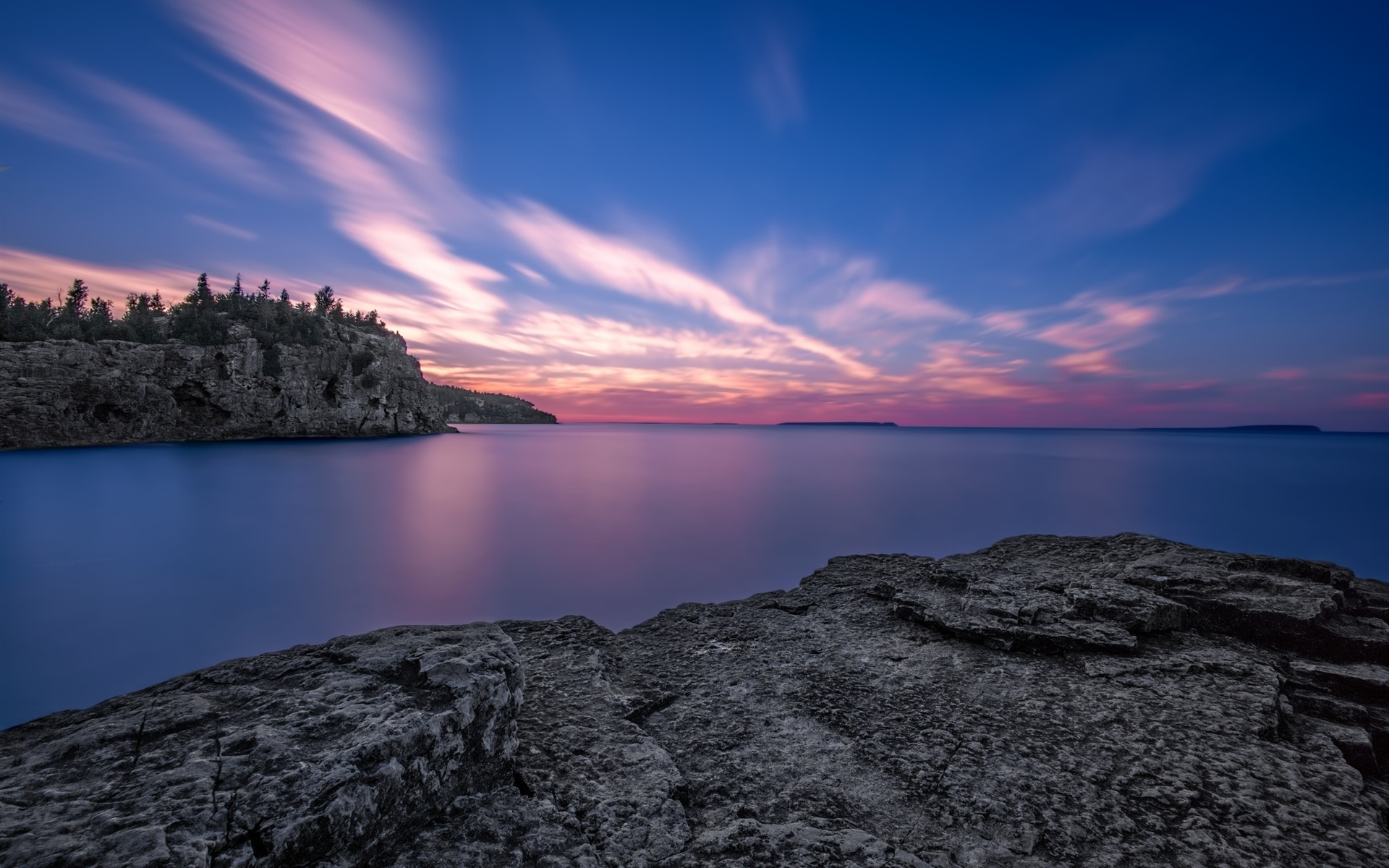 Lake Ontario, Sunrise Sky, Wallpaper Better, Travels, 1920x1200 HD Desktop
