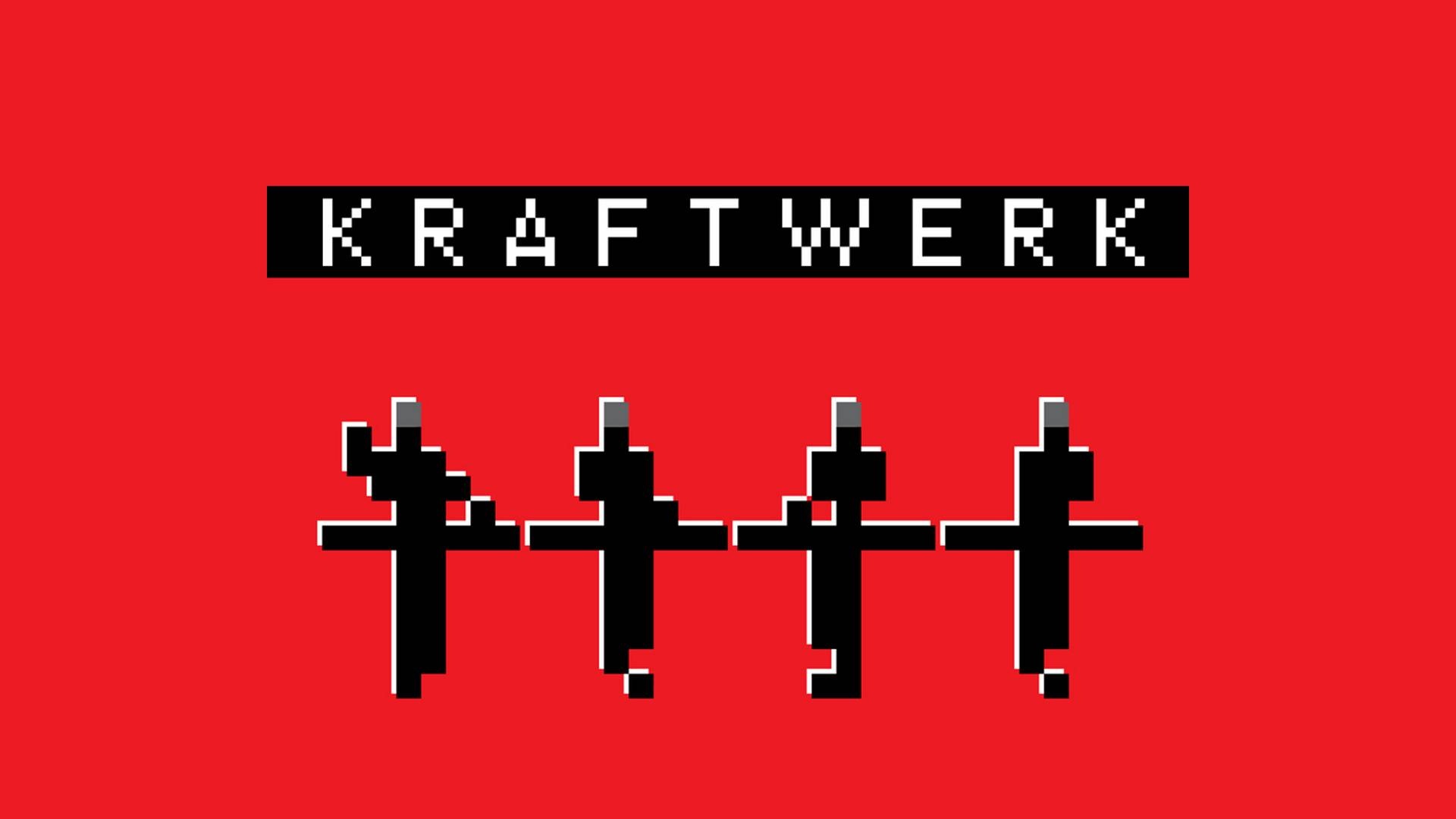 Kraftwerk wallpaper, Electronic music, Futuristic visuals, Iconic logo, 1920x1080 Full HD Desktop