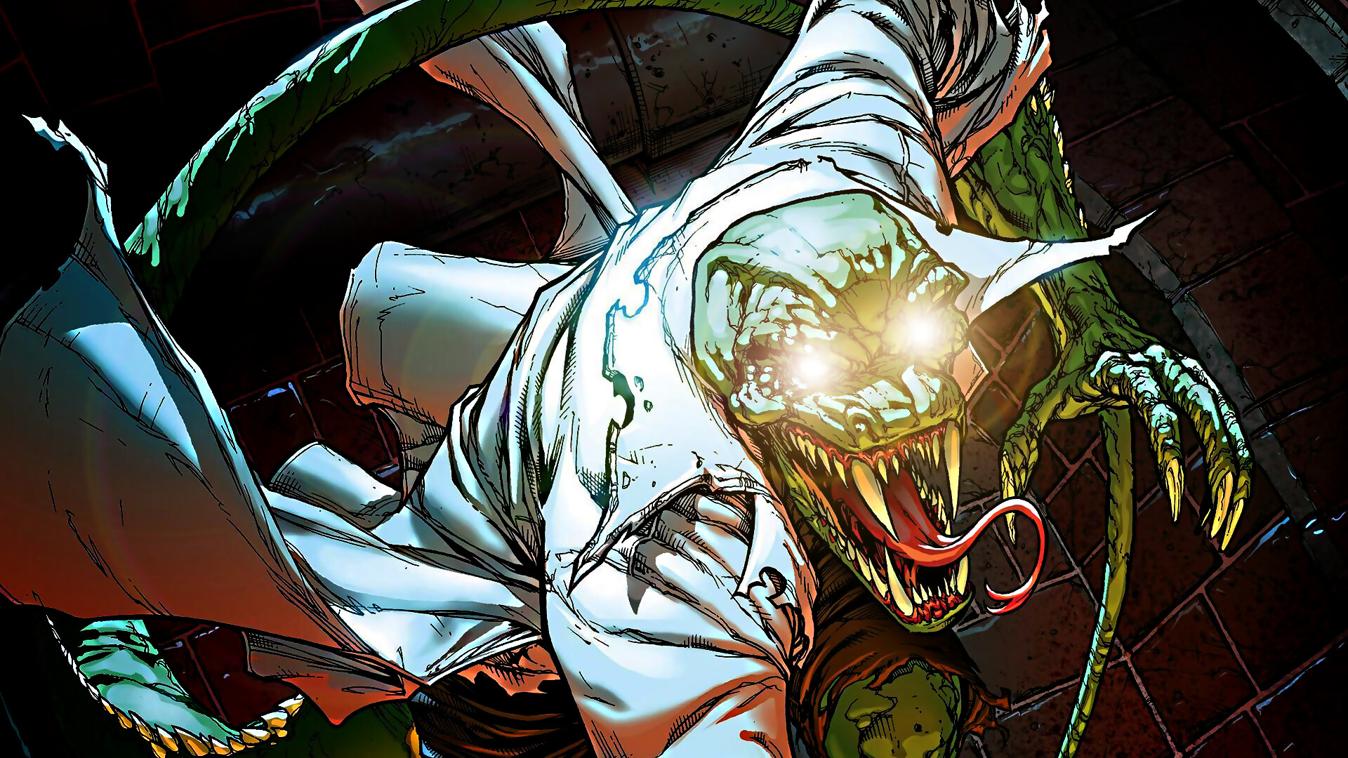 Killer Croc: A supervillain appearing in American comic books published by DC Comics. 1920x1080 Full HD Wallpaper.