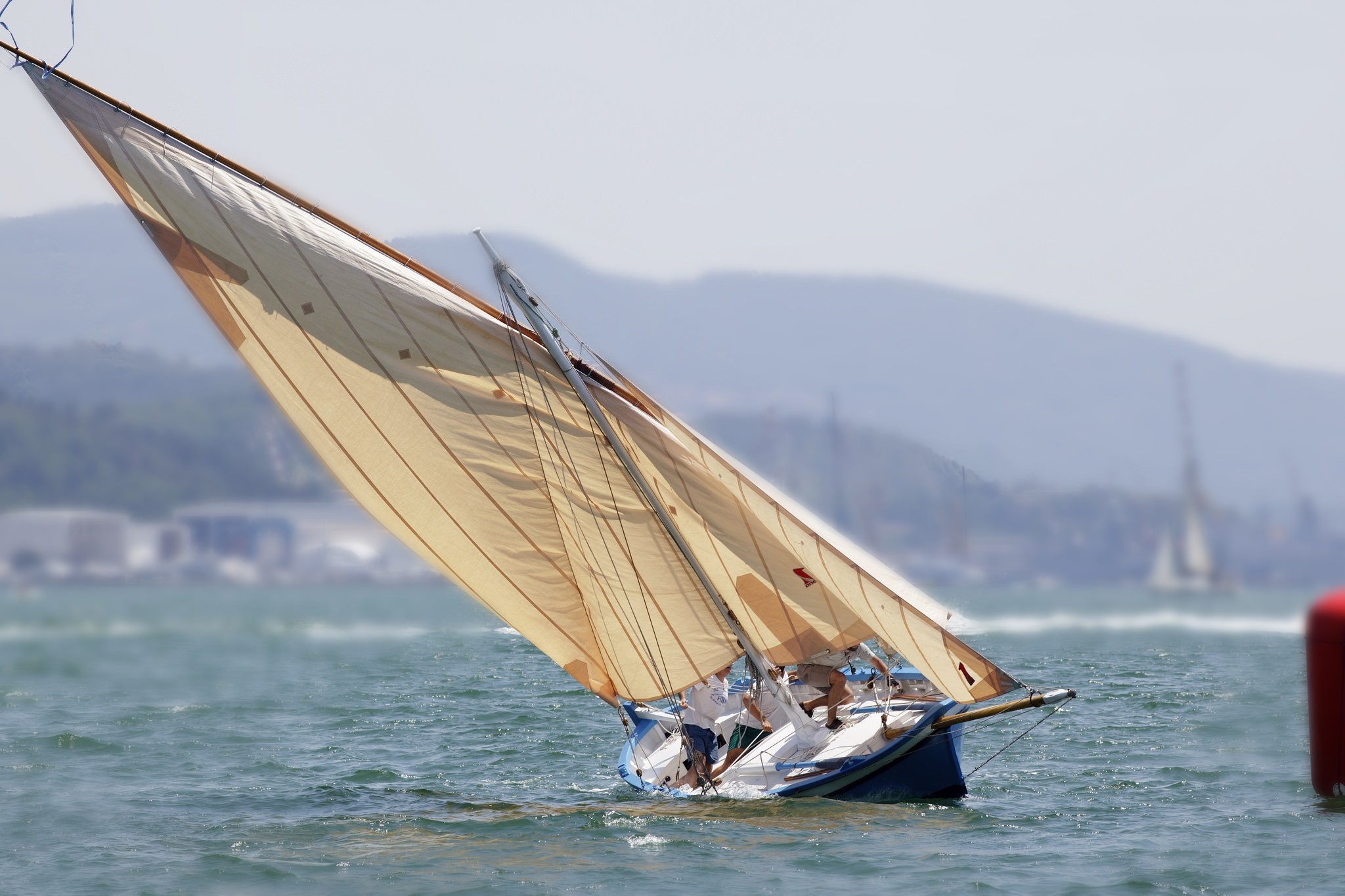 Skiff: Dinghy sailing, Boats for both leisure and sport sailing. 2050x1370 HD Background.