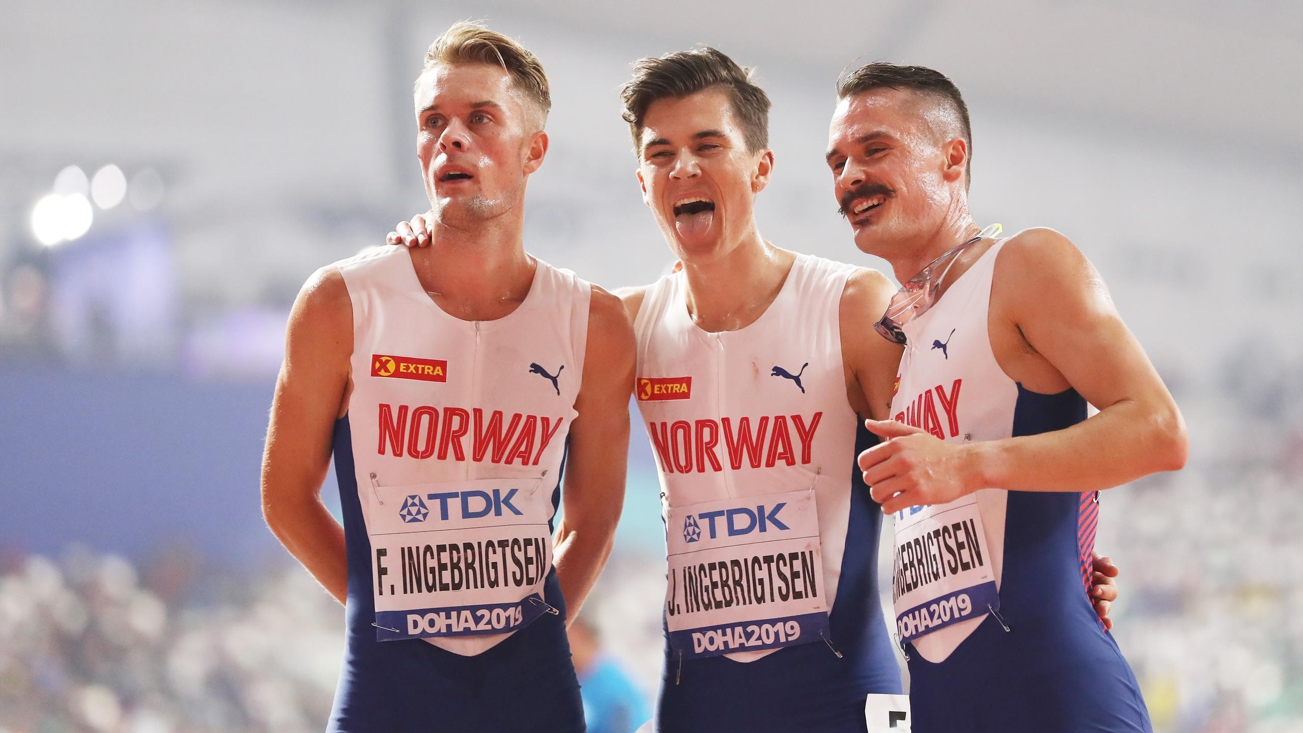 Filip Ingebrigtsen, Jakob and Henrik Ingebrigtsen, Season debut in England, European athletes, 2560x1440 HD Desktop