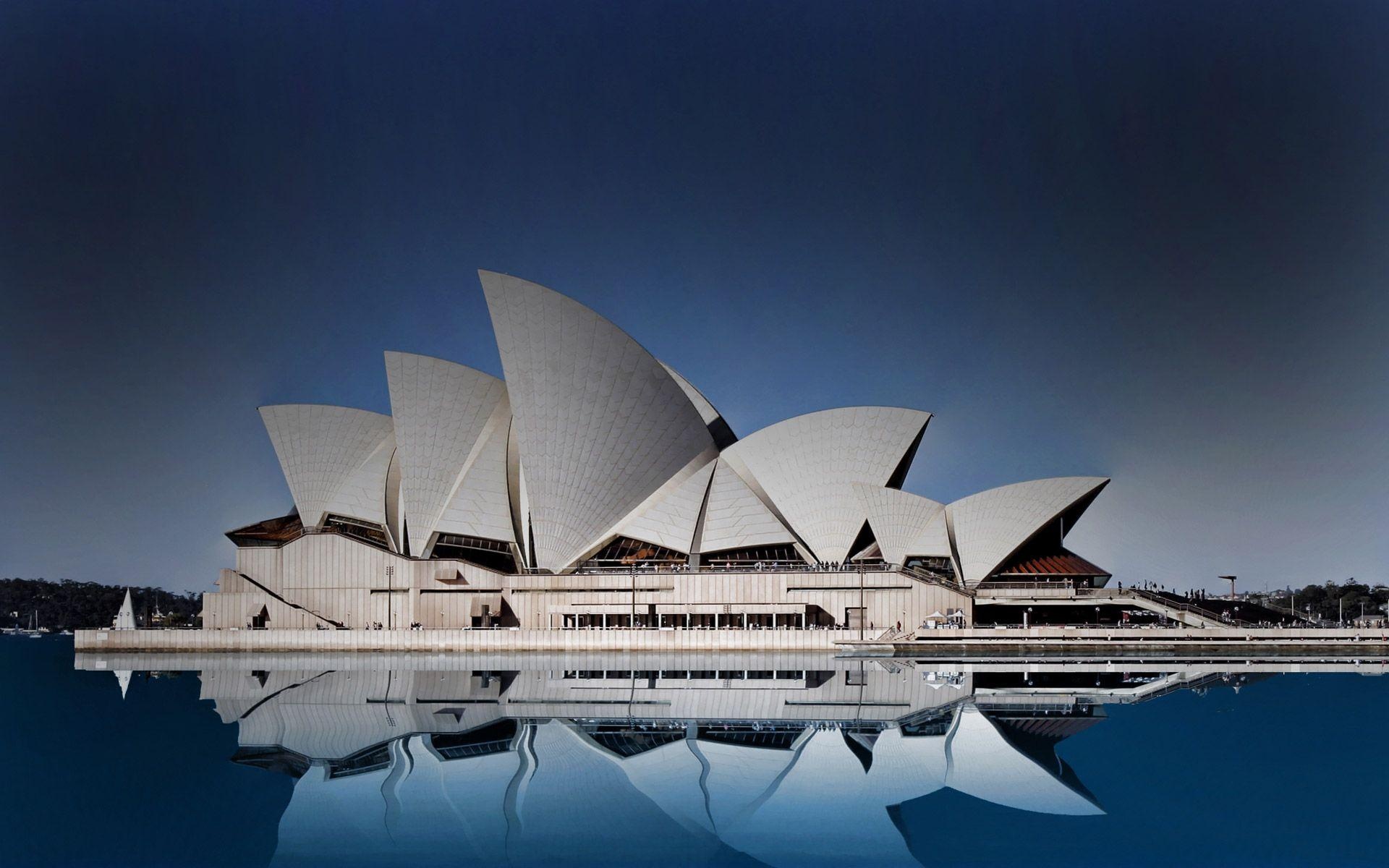 Sydney: Opera House was designed by Danish architect Jorn Utzon. 1920x1200 HD Background.