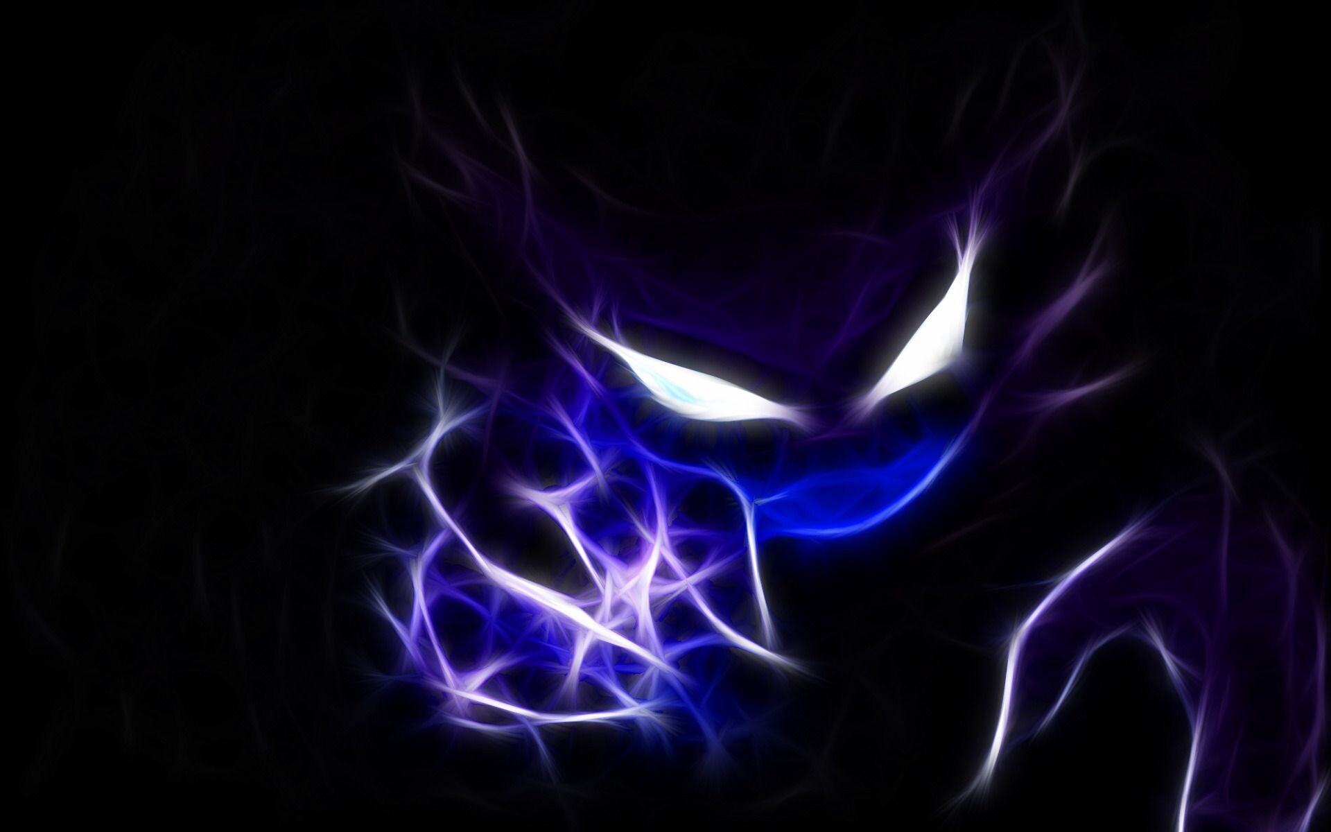 Gengar: Haunter, A dual-type Ghost/Poison Pokemon introduced in Generation I. 1920x1200 HD Background.