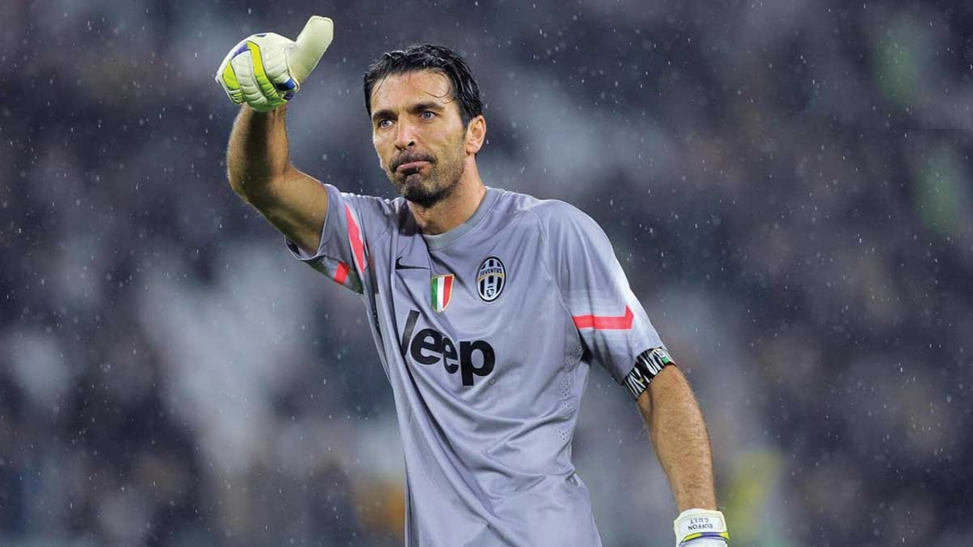 Gianluigi Buffon: The most capped player in the history of the Italy national team, The third-most capped European international player ever. 1920x1080 Full HD Wallpaper.