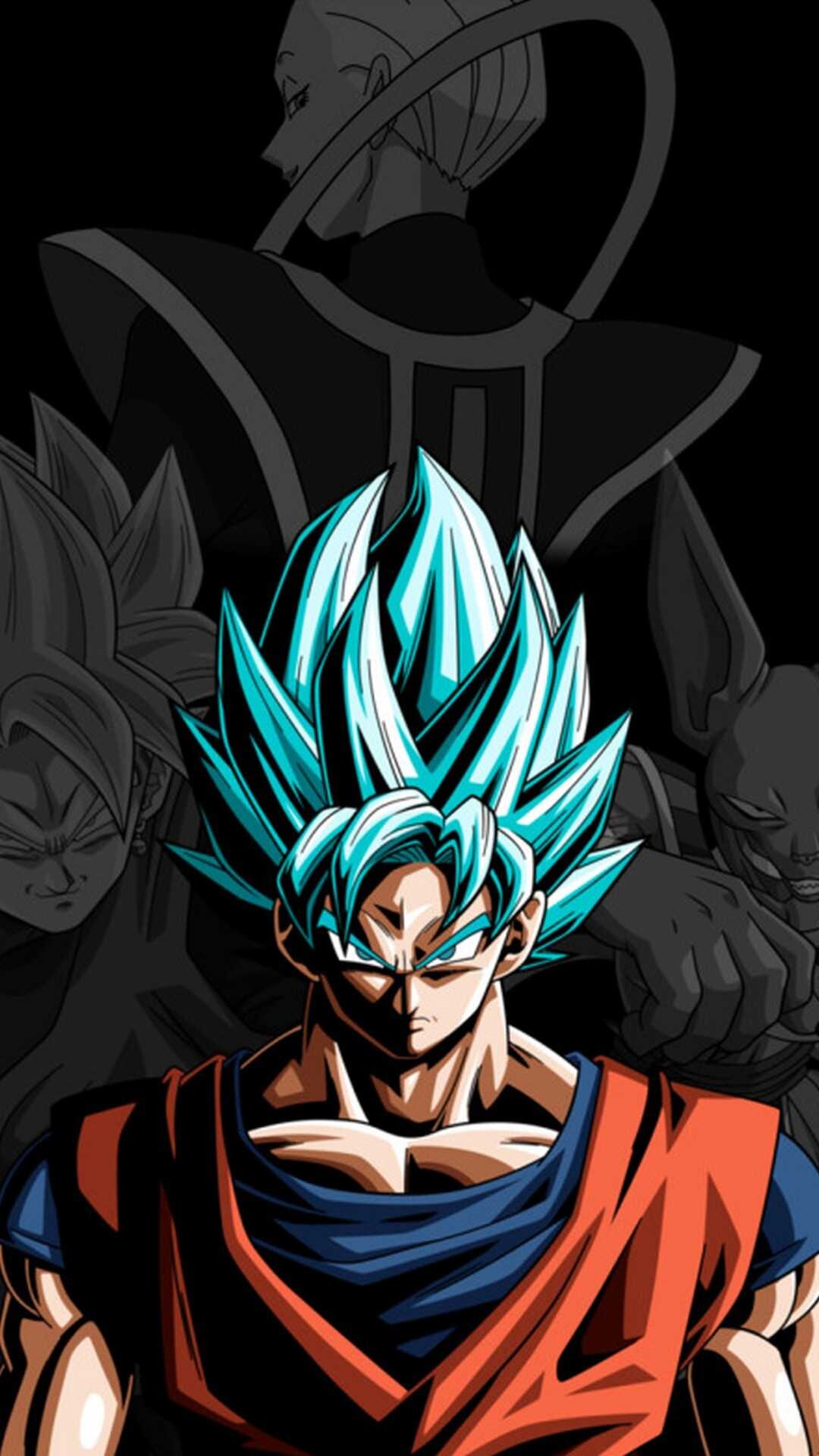 Goku: Super Saiyan Blue, Extremely powerful divine transformation, Superhuman strength. 1080x1920 Full HD Wallpaper.