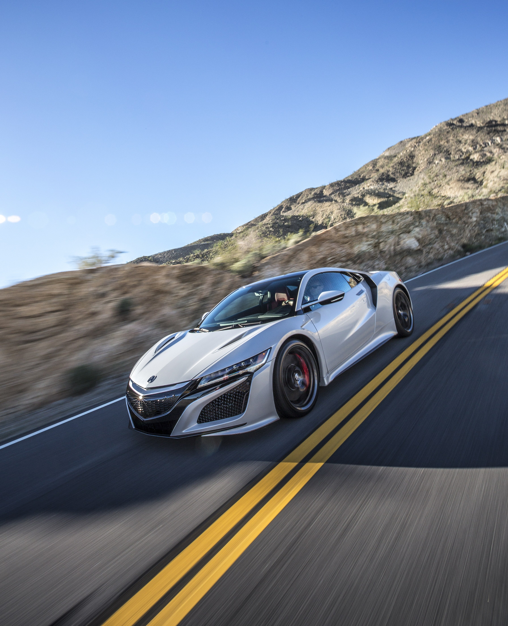 Sports Car: Acura NSX, Adjustable components optimize performance at different speeds. 1920x2370 HD Wallpaper.