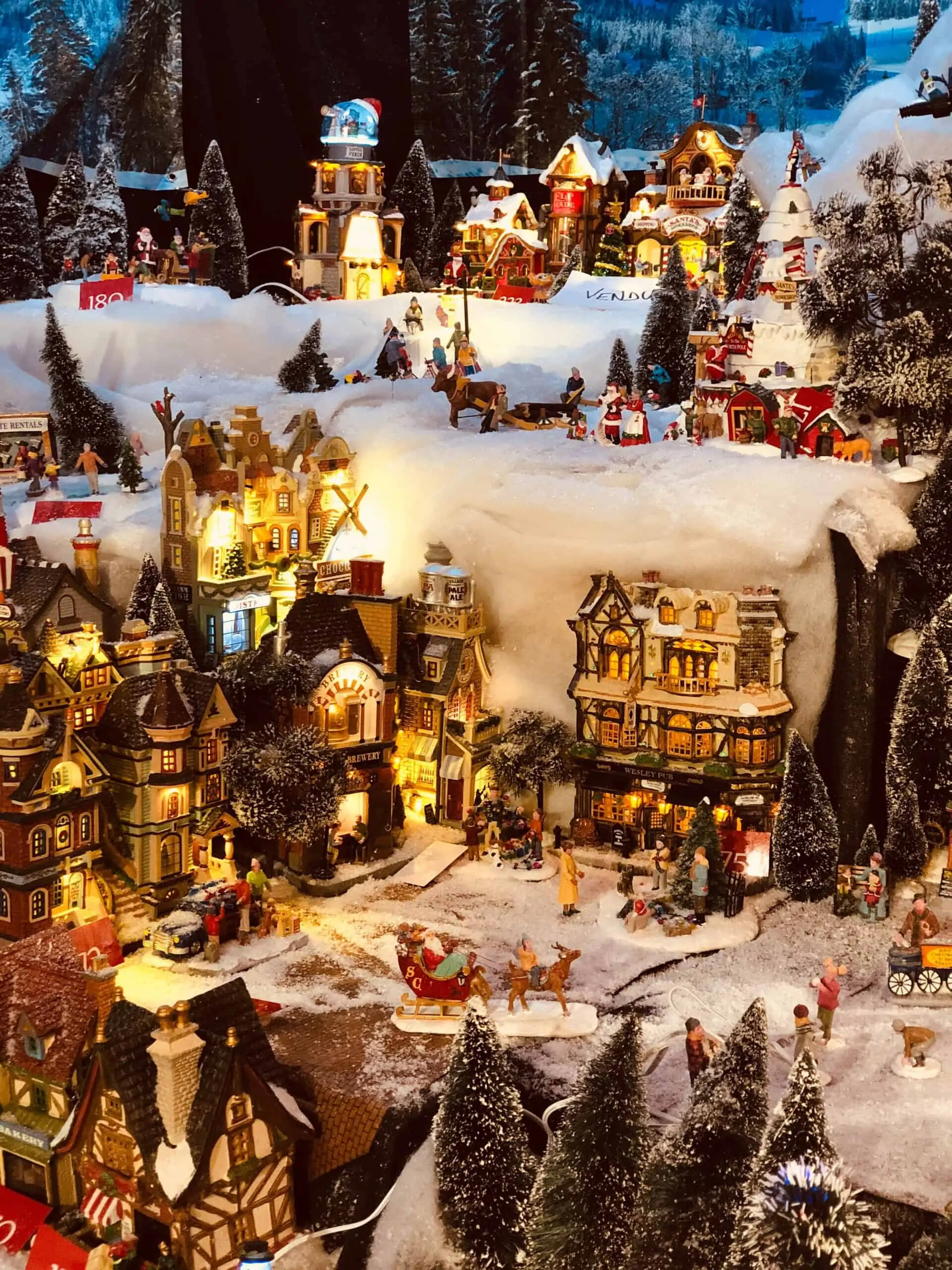 Download Snowy Village In Holiday Season Wallpaper  Wallpaperscom