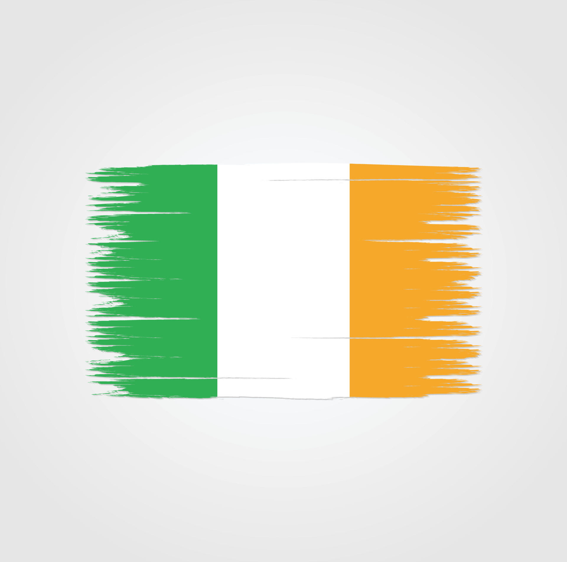 Brush style art, Flagge von Irland Wallpaper, 1920x1910 HD Desktop