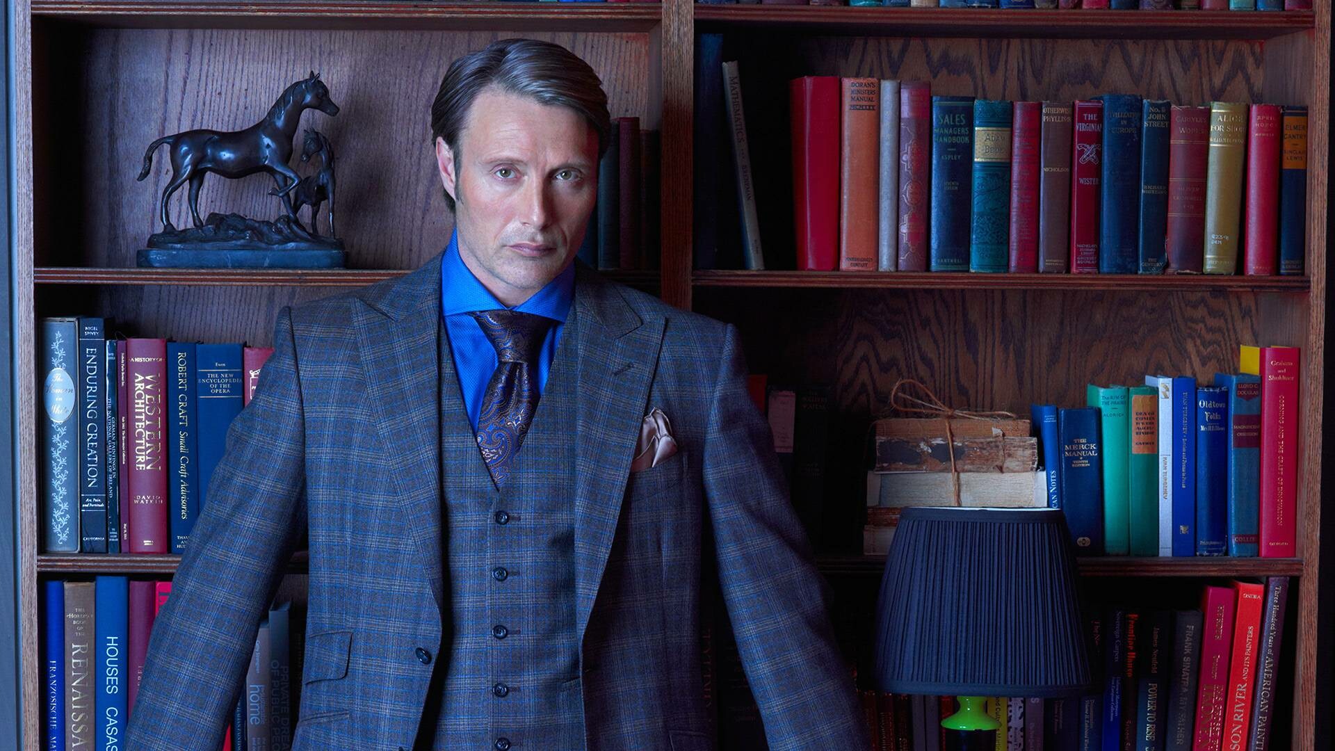 Hannibal (TV Series): Dr. Lecter, the titular main antagonist of the NBC show. 1920x1080 Full HD Background.