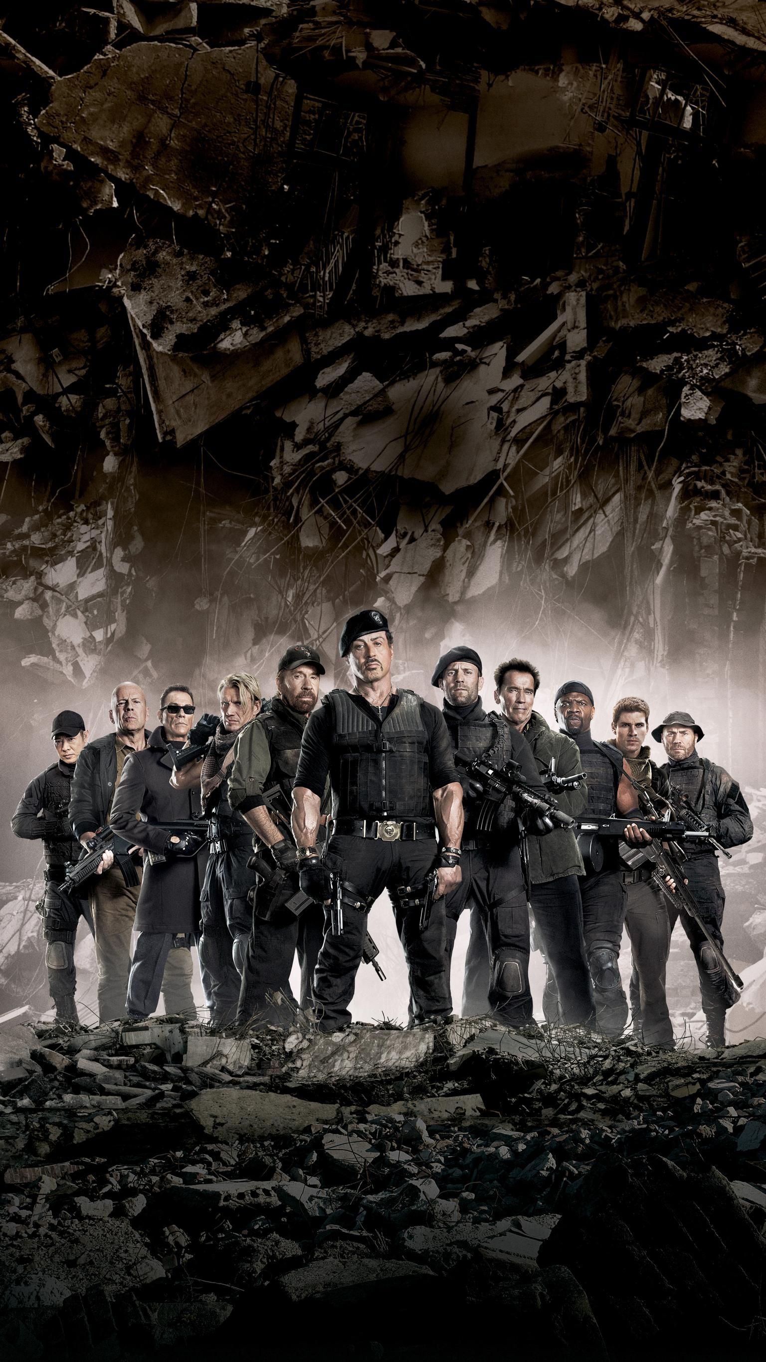 The Expendables 2, Phone wallpaper, Film prints, Movie wallpapers, 1540x2740 HD Phone