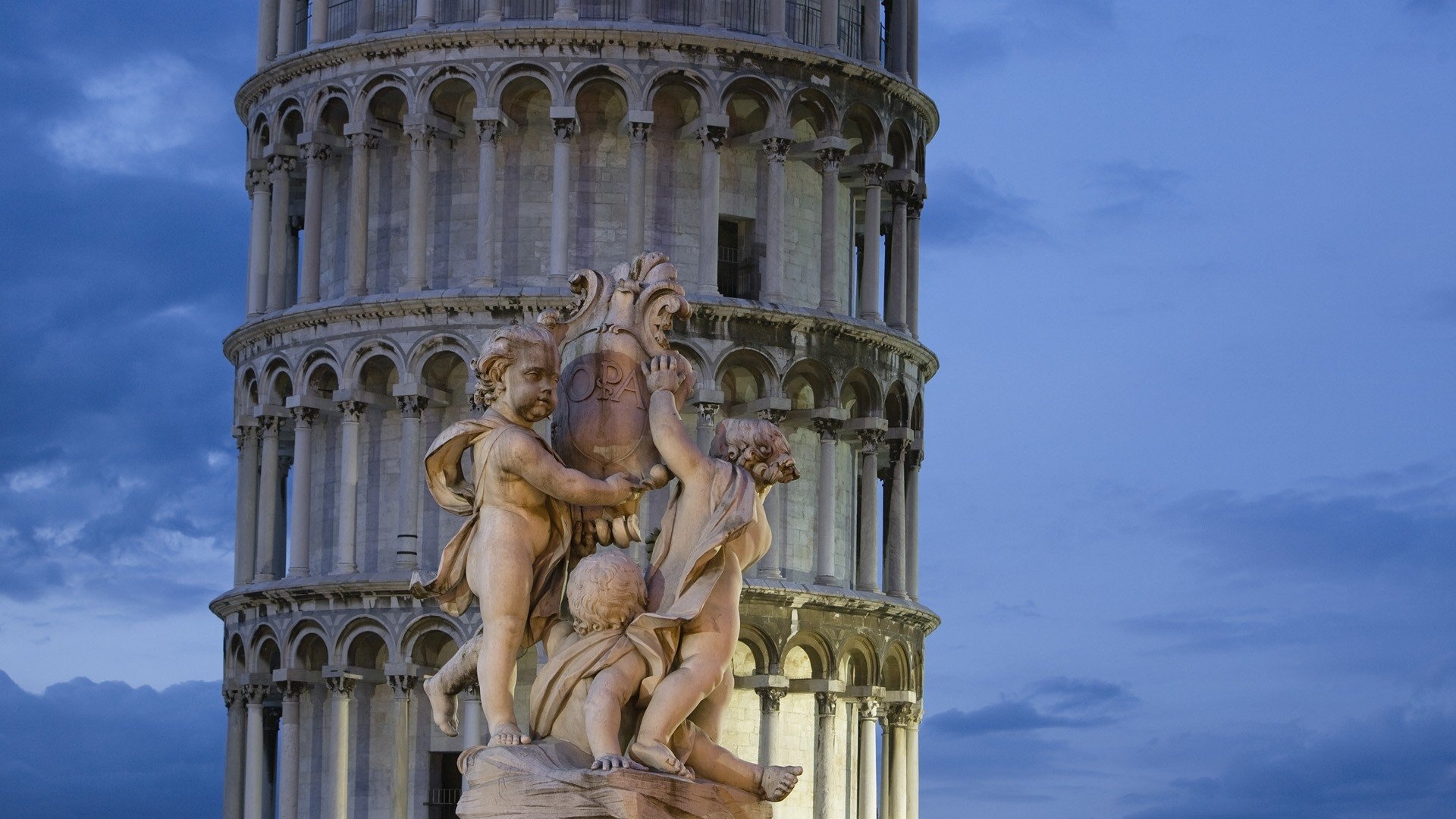 Leaning Tower of Pisa, Tuscany beauty, Iconic landmark, Captivating wallpaper, 1920x1080 Full HD Desktop
