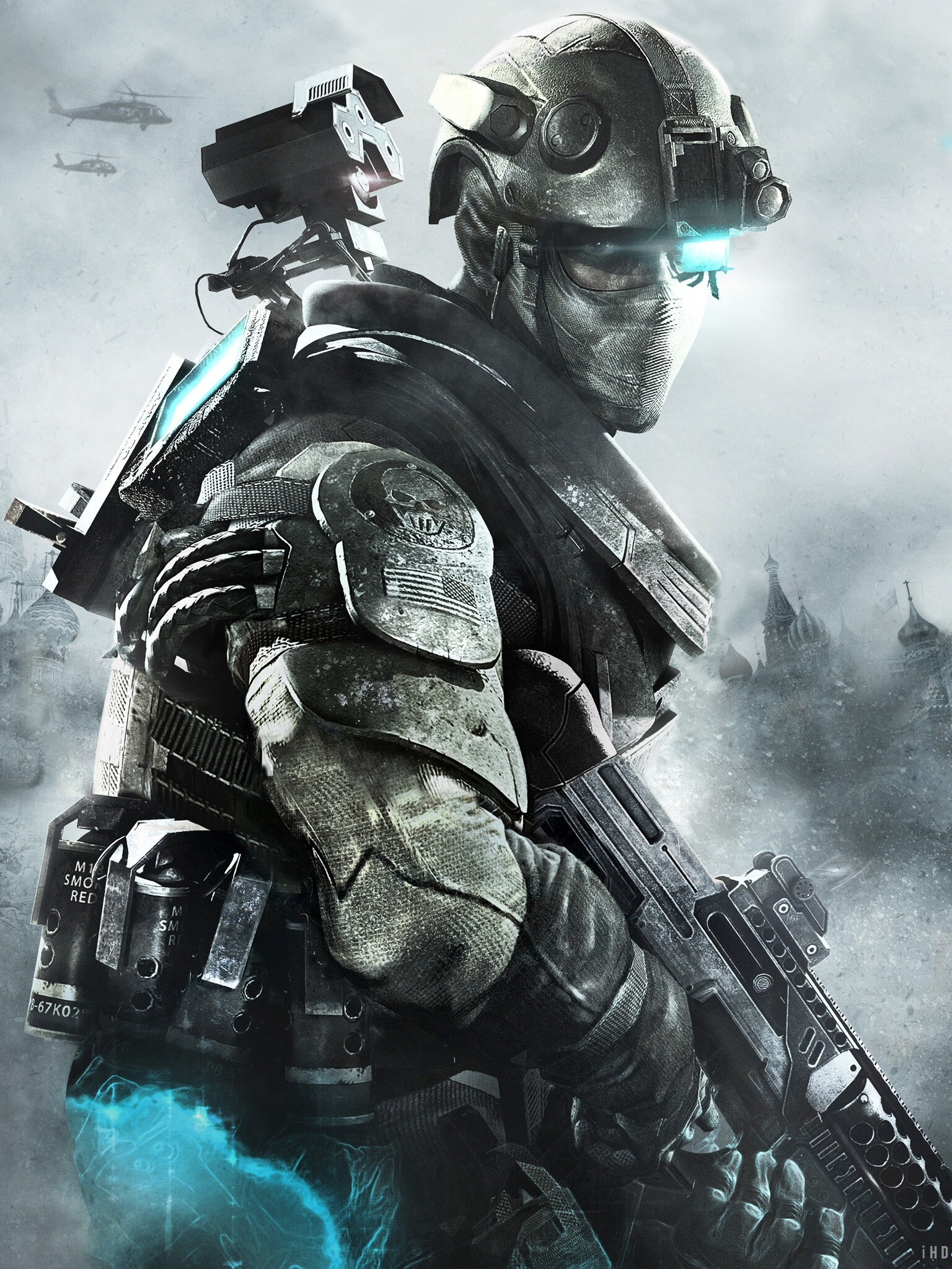 Ghost Recon: Future Soldier: Rescuing CIA SAD officer Daniel Sykes from private military company Watchgate. 1540x2050 HD Wallpaper.