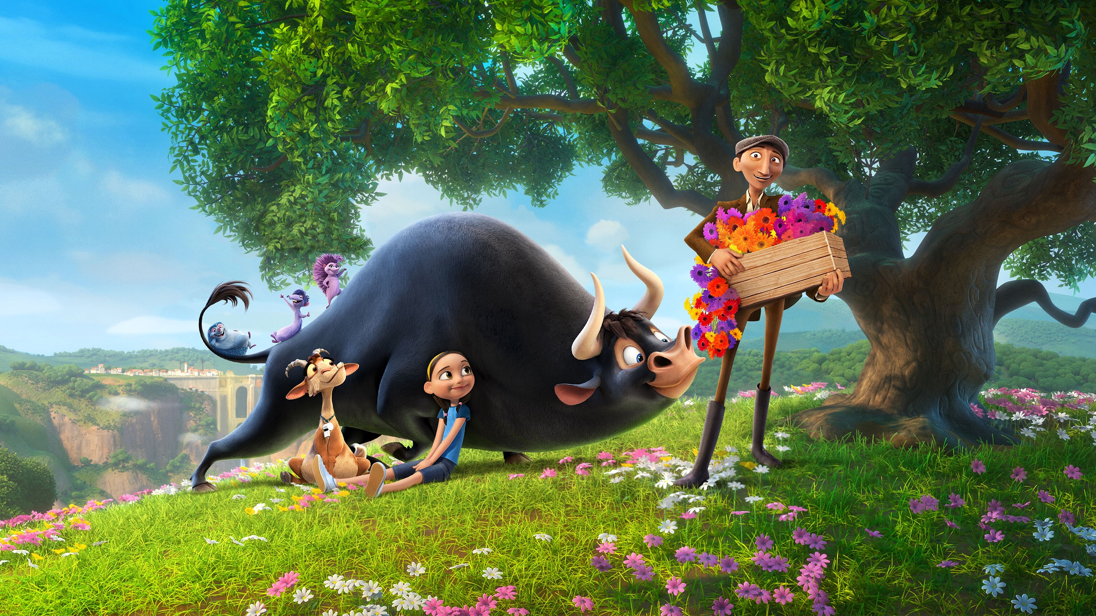 Ferdinand Animation, Blue Sky Studios, Animated movie, 4K HD, 3840x2160 4K Desktop