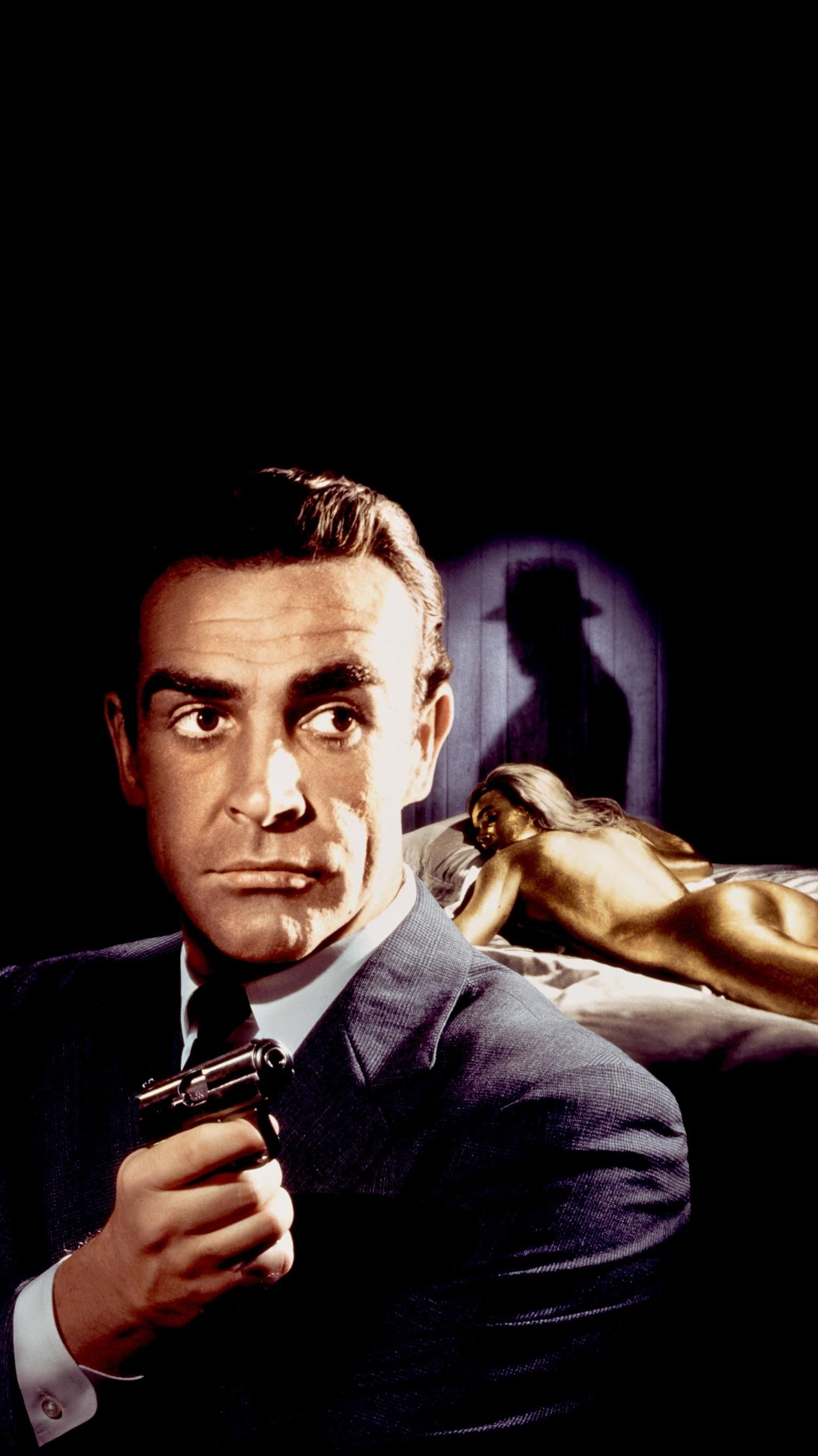 Goldfinger phone wallpaper, James Bond actors, 1540x2740 HD Handy