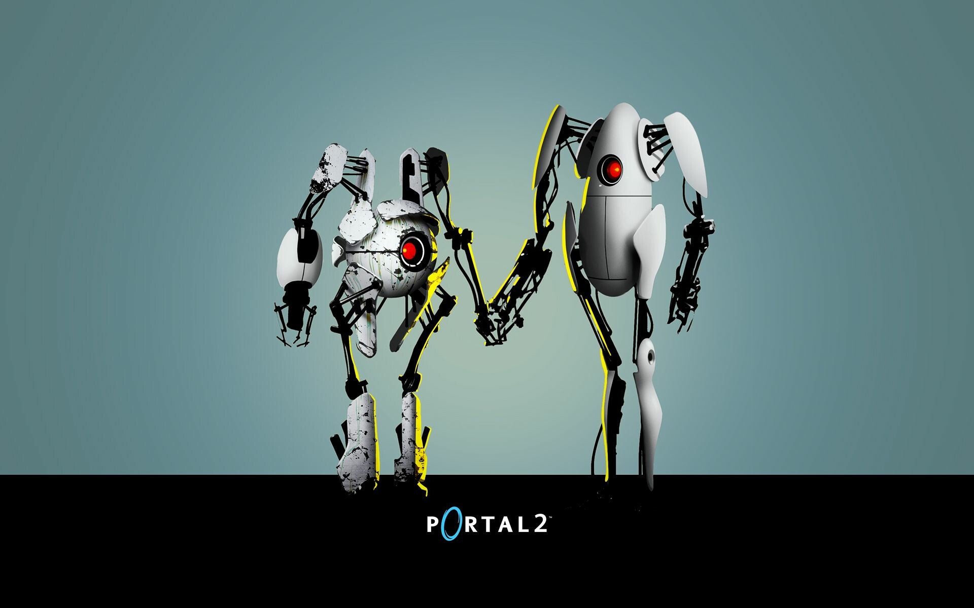 Portal 2 (Game): Challenges the player to use teleportation to traverse obstacle courses, Animation, Graphic design. 1920x1200 HD Background.