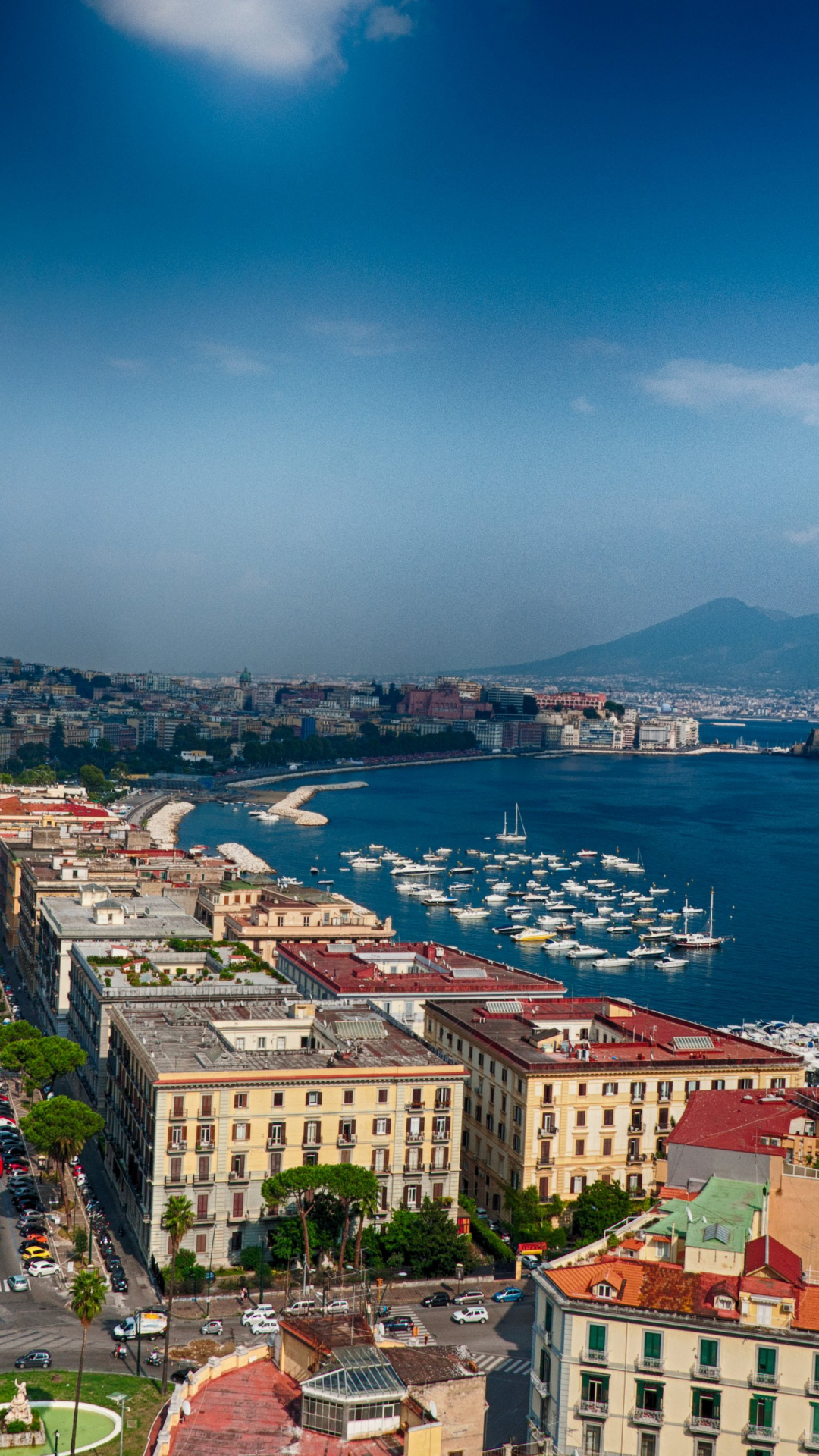 Naples cityscape, Architectural beauty, Italian charm, Napoli skyline, 1080x1920 Full HD Handy