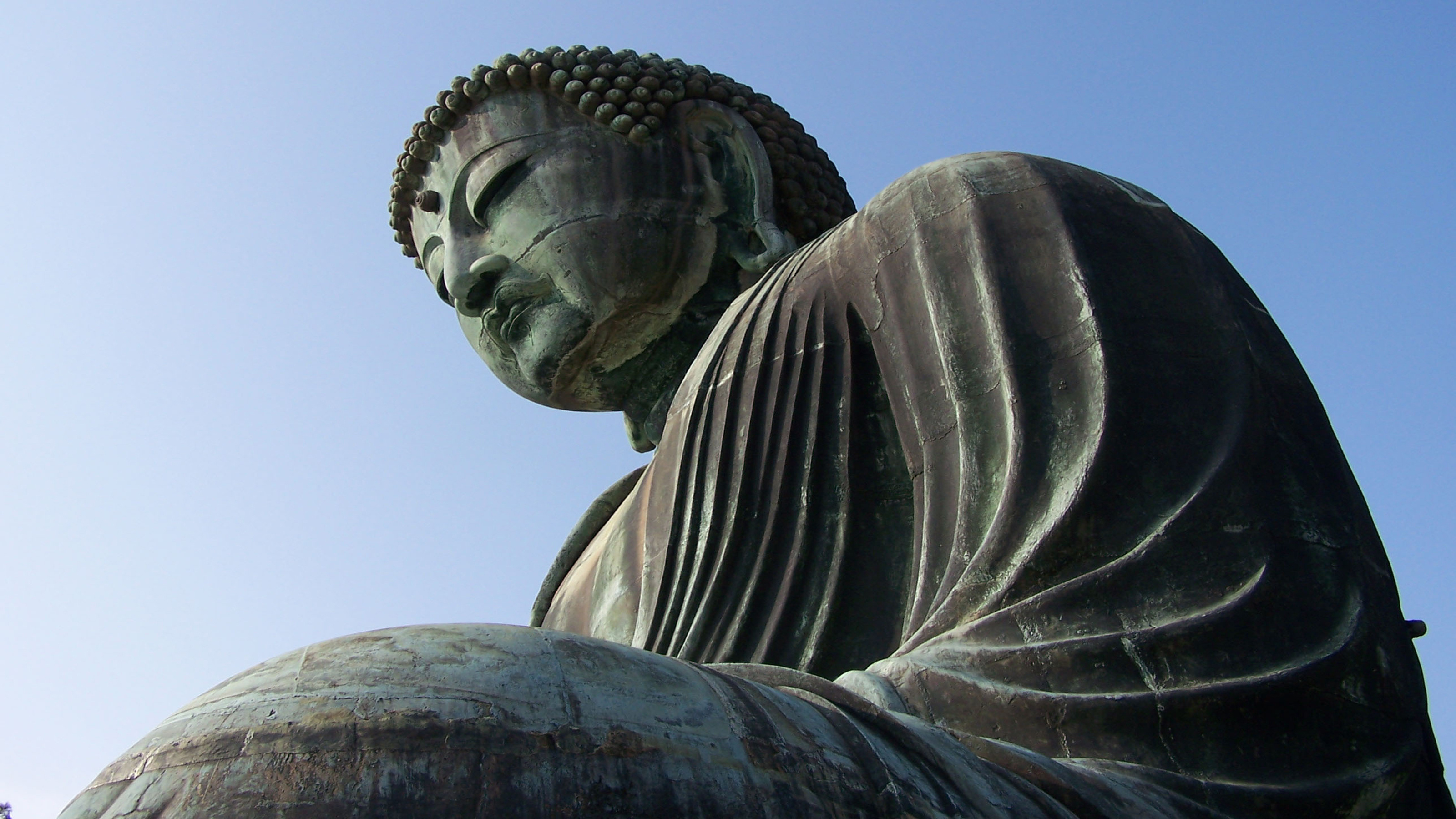 Great Buddha of Kamakura, Buddha 4k ultra HD, Background image, 3200x1800 HD Desktop