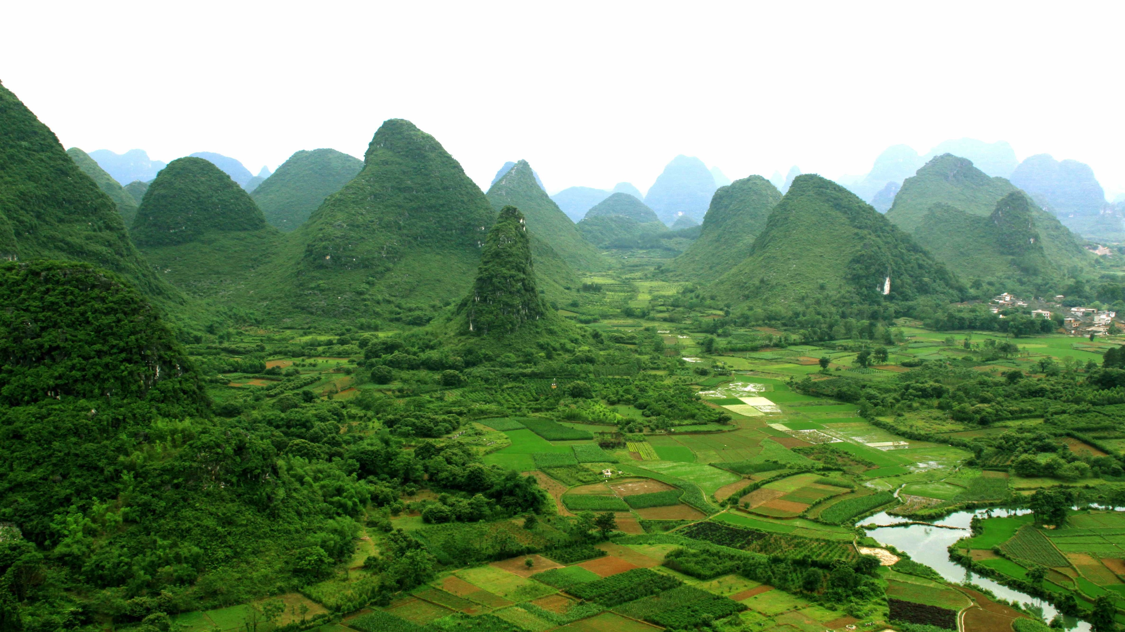 Li River beauty, Majestic mountains, China's wonders, Scenic wallpapers, 3840x2160 4K Desktop