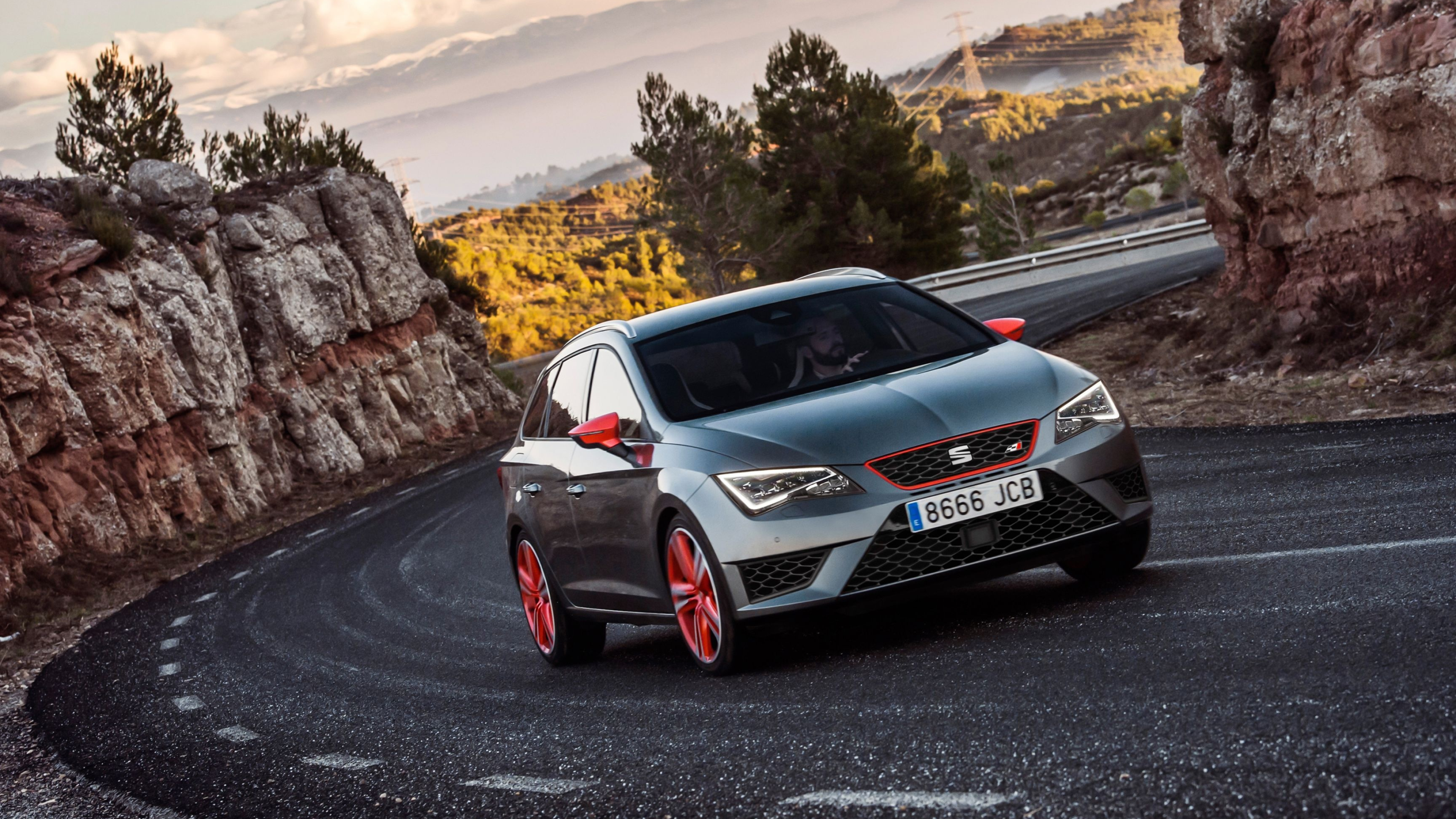 Seat Leon, Top-tier wallpapers, Stylish and dynamic, Unmatched performance, 3840x2160 4K Desktop