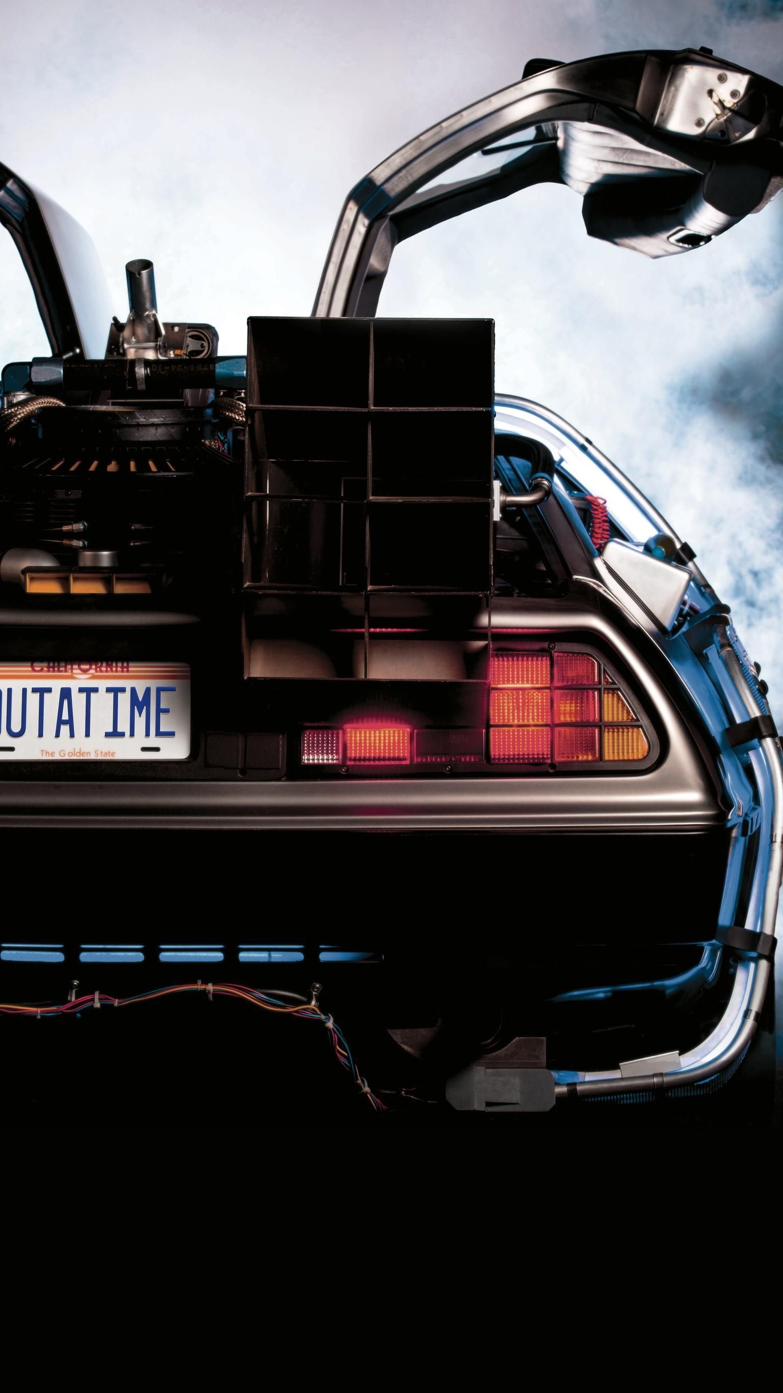 DeLorean DMC-12, Phone wallpapers, Cool backgrounds, Time machine, 1540x2740 HD Phone